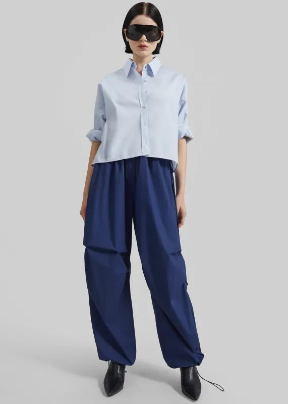 Halnaker Balloon Parachute Pants - Blue sold by Frankie Shop
