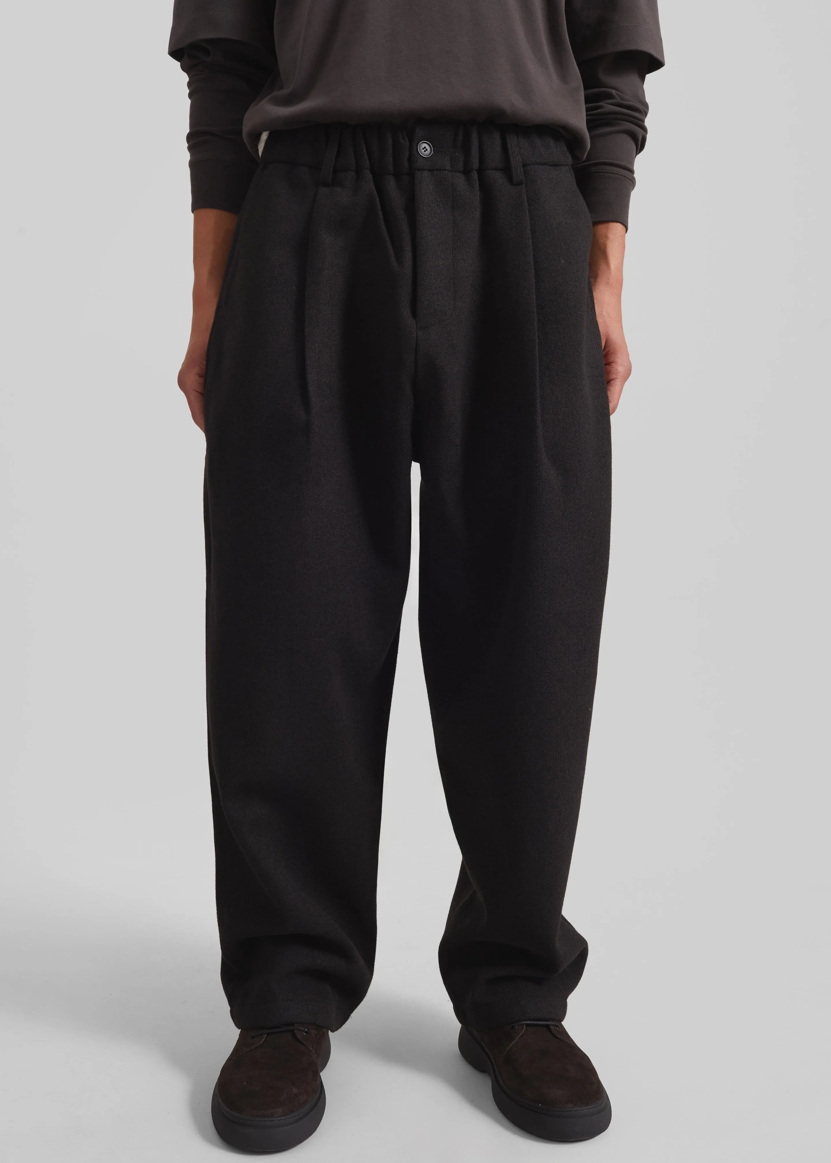 Felix Wool Blend Trousers - Black sold by Frankie Shop