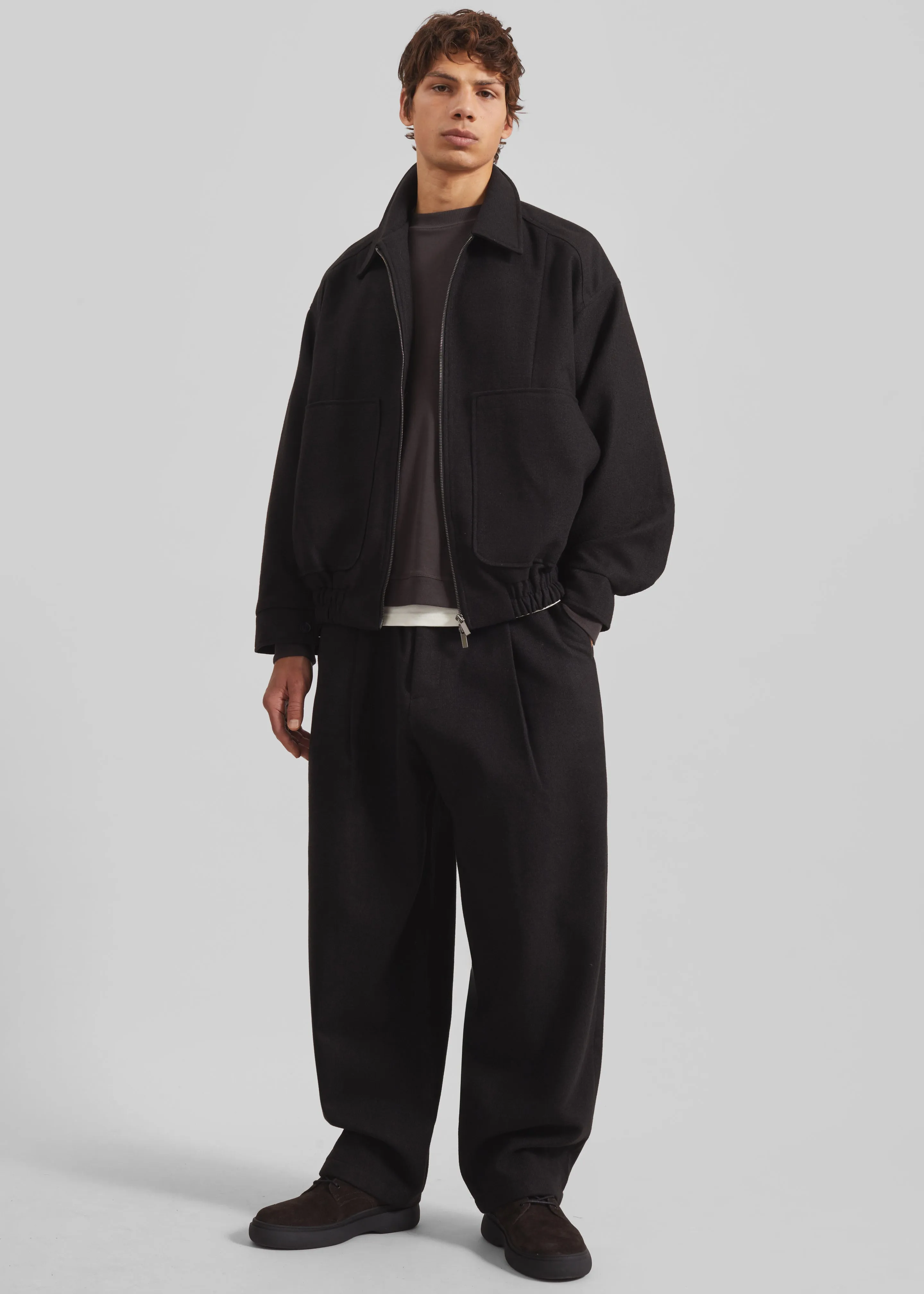 Felix Wool Blend Trousers - Black sold by Frankie Shop product image thumbnail 3