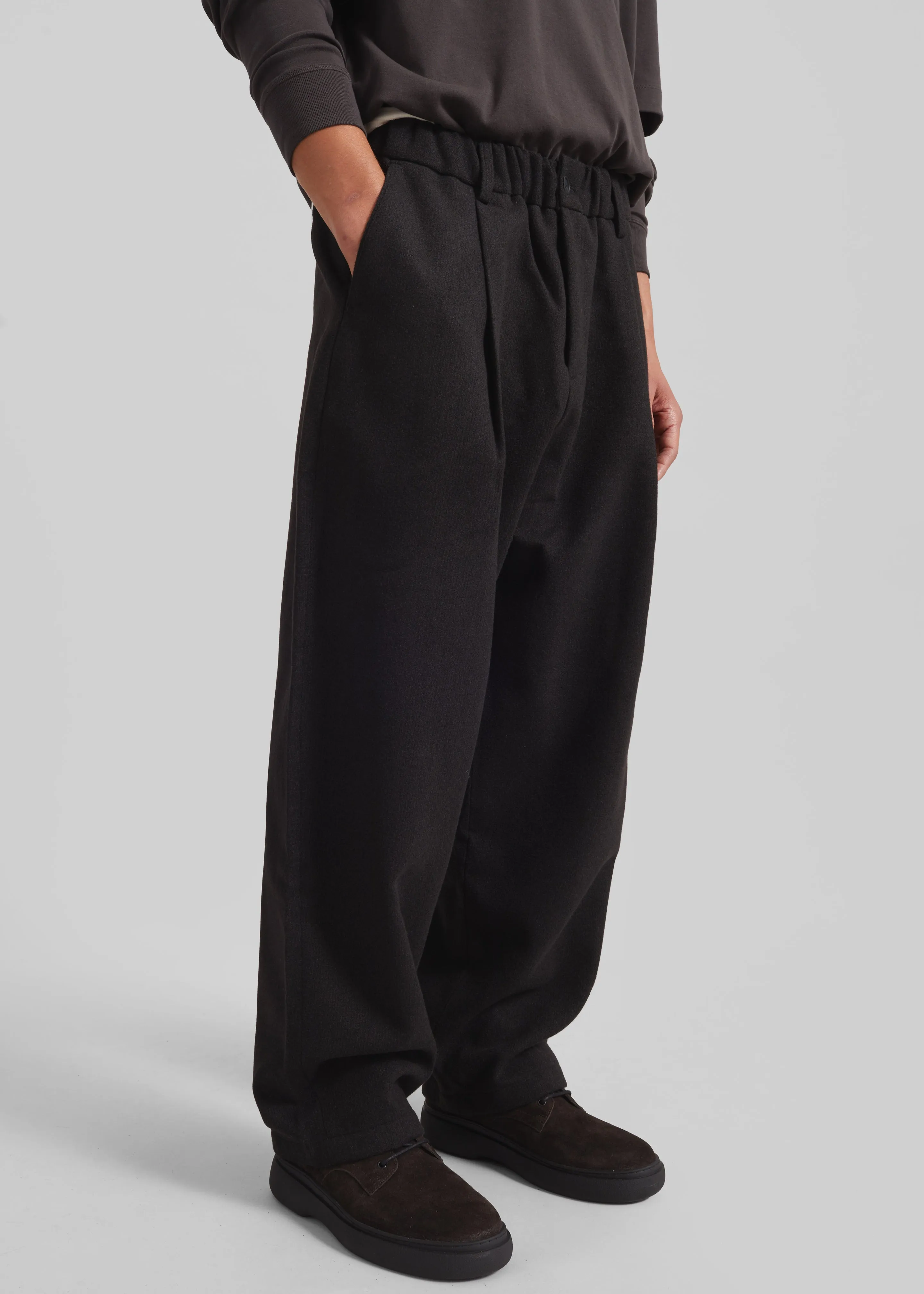 Felix Wool Blend Trousers - Black sold by Frankie Shop product image thumbnail 5
