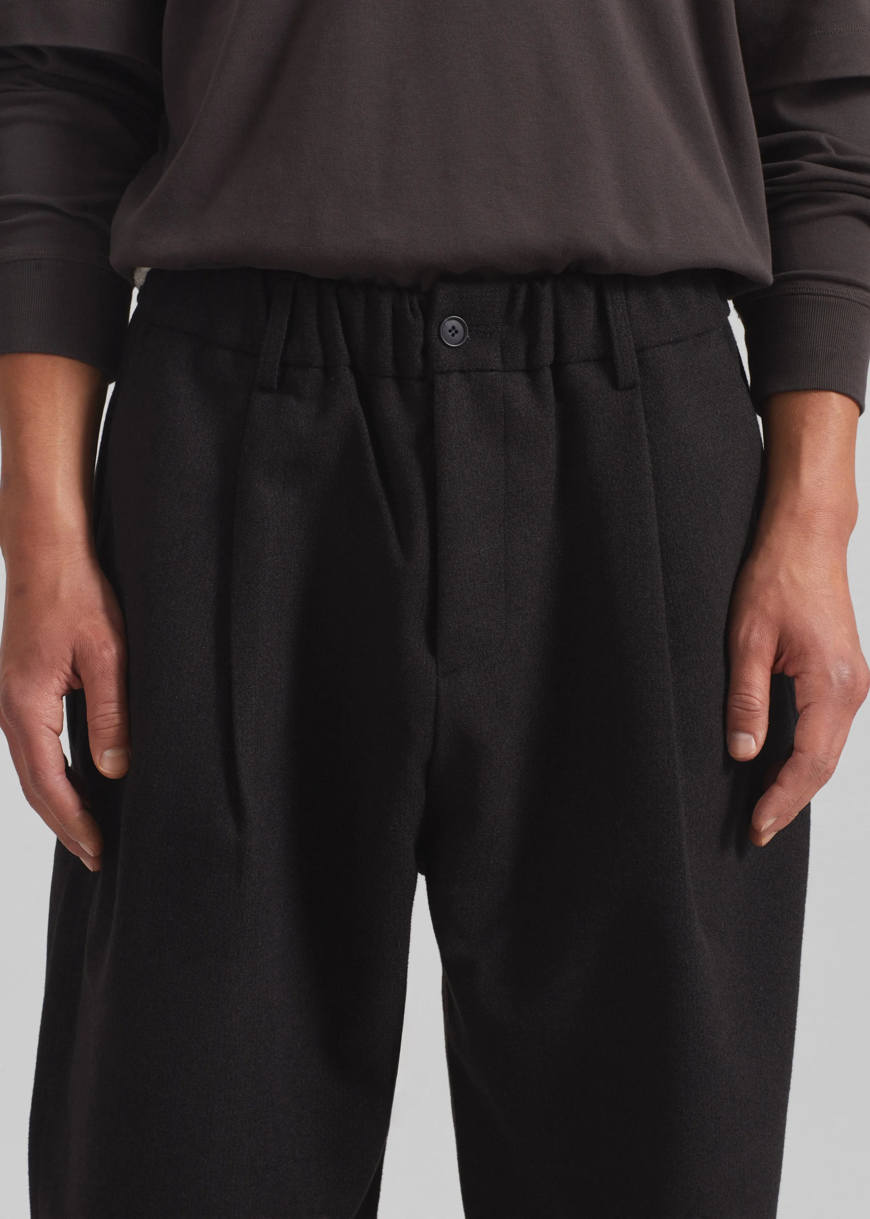 Felix Wool Blend Trousers - Black sold by Frankie Shop product image thumbnail 2