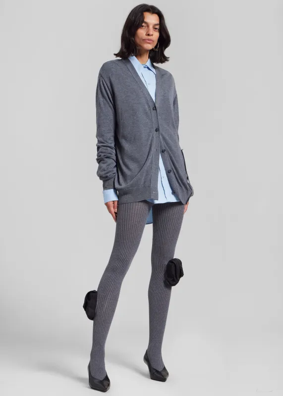 Coperni Knit Tights - Grey sold by Frankie Shop