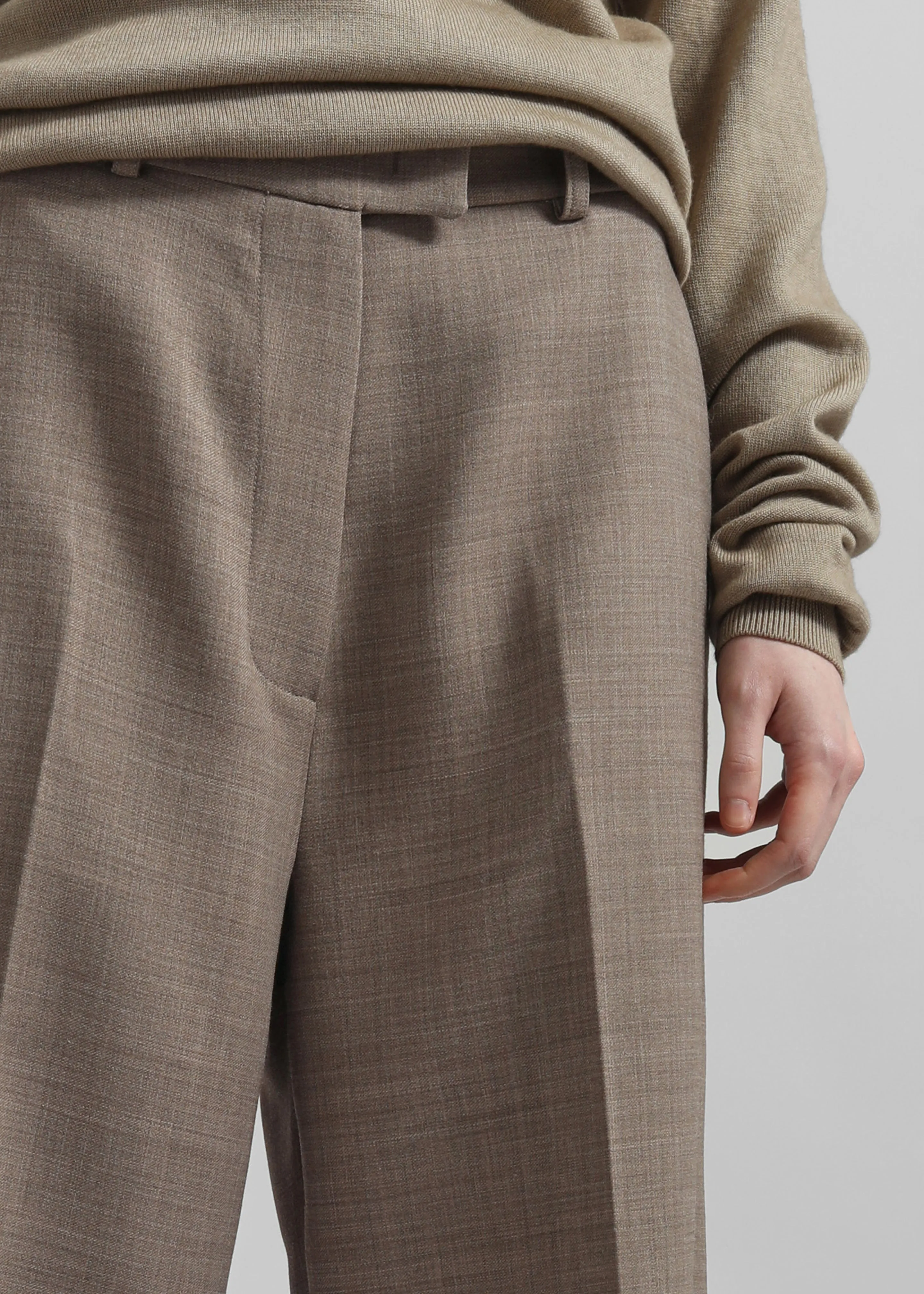 Brickell Trousers - Taupe Melange sold by Frankie Shop product image thumbnail 3