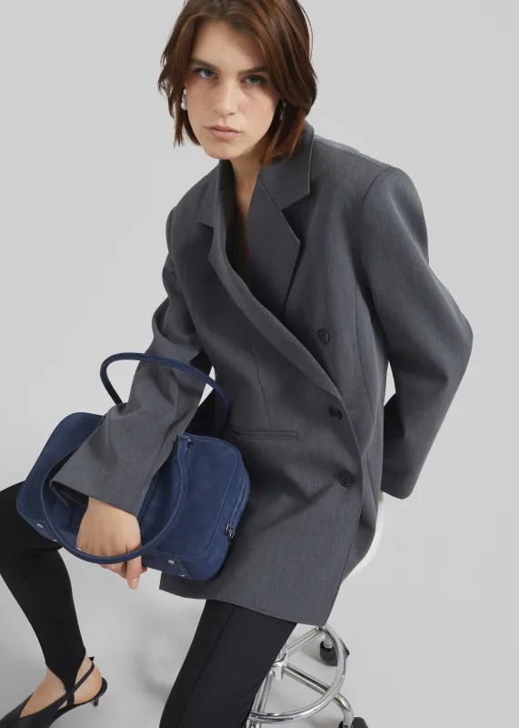 Antwerp Wrap Blazer - Grey sold by Frankie Shop