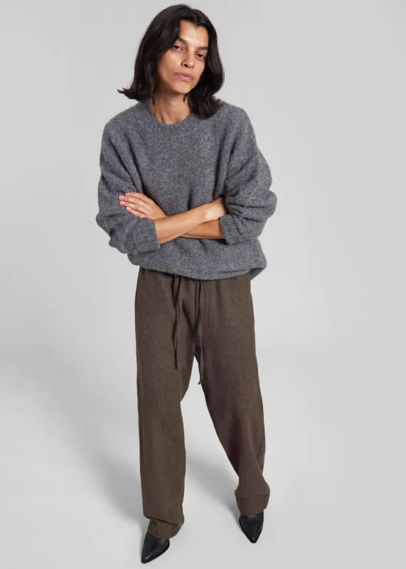 Darkpark Ian Japanese Light Wool Jogger Fit Pants - Military Green sold by Frankie Shop