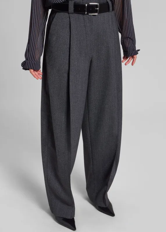 TheLatest Cara Pants - Dark Grey sold by Frankie Shop