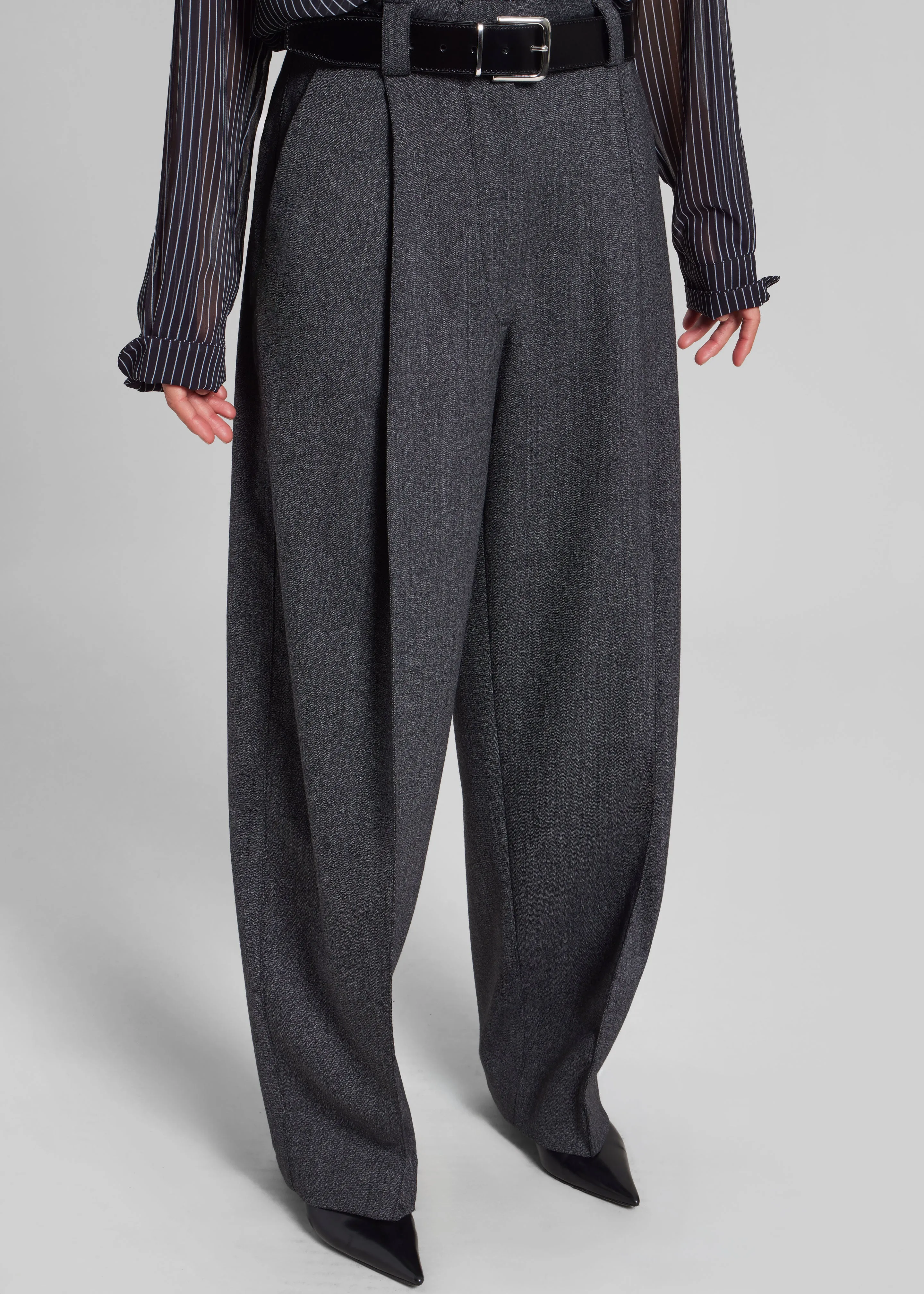 TheLatest Cara Pants - Dark Grey sold by Frankie Shop