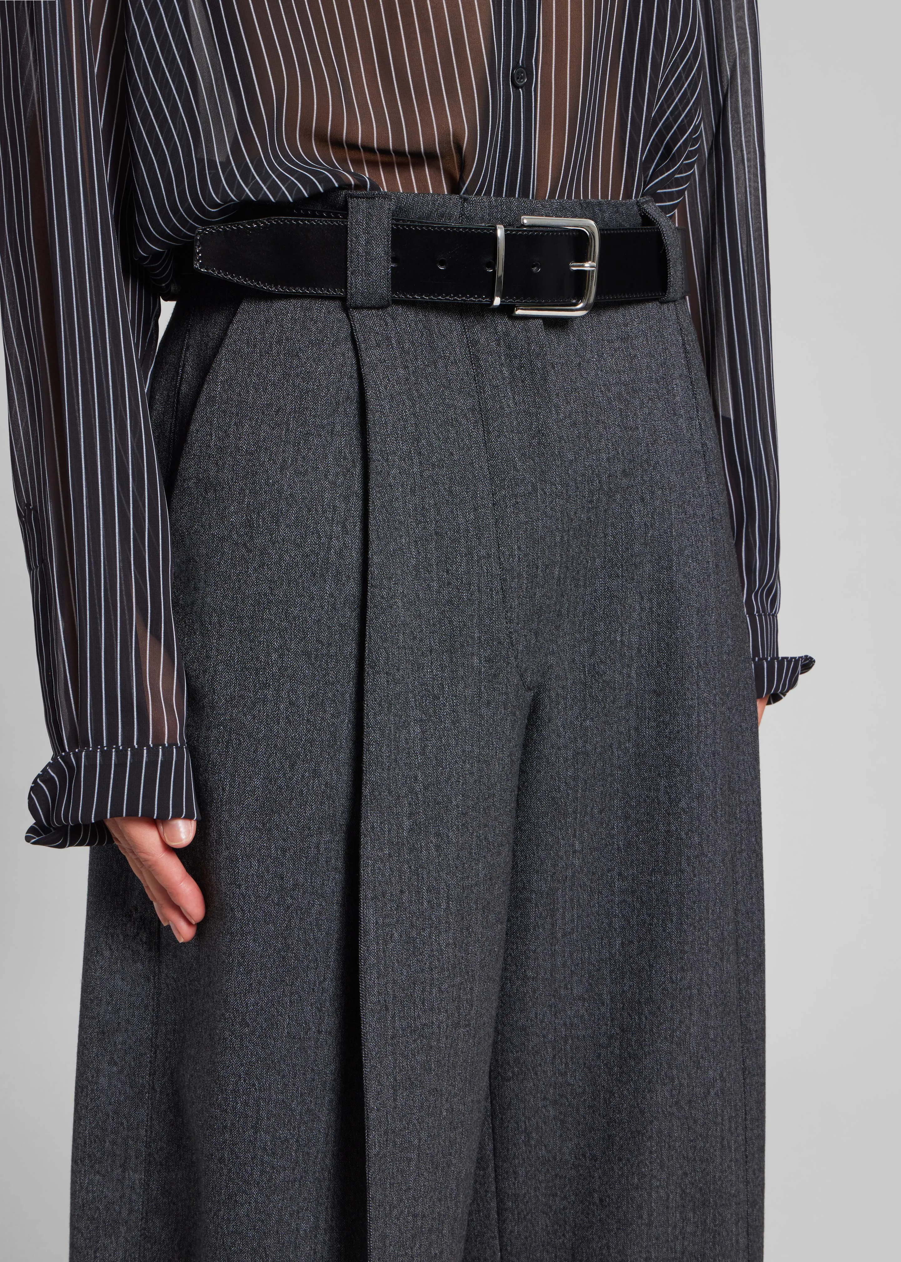 TheLatest Cara Pants - Dark Grey sold by Frankie Shop product image thumbnail 3