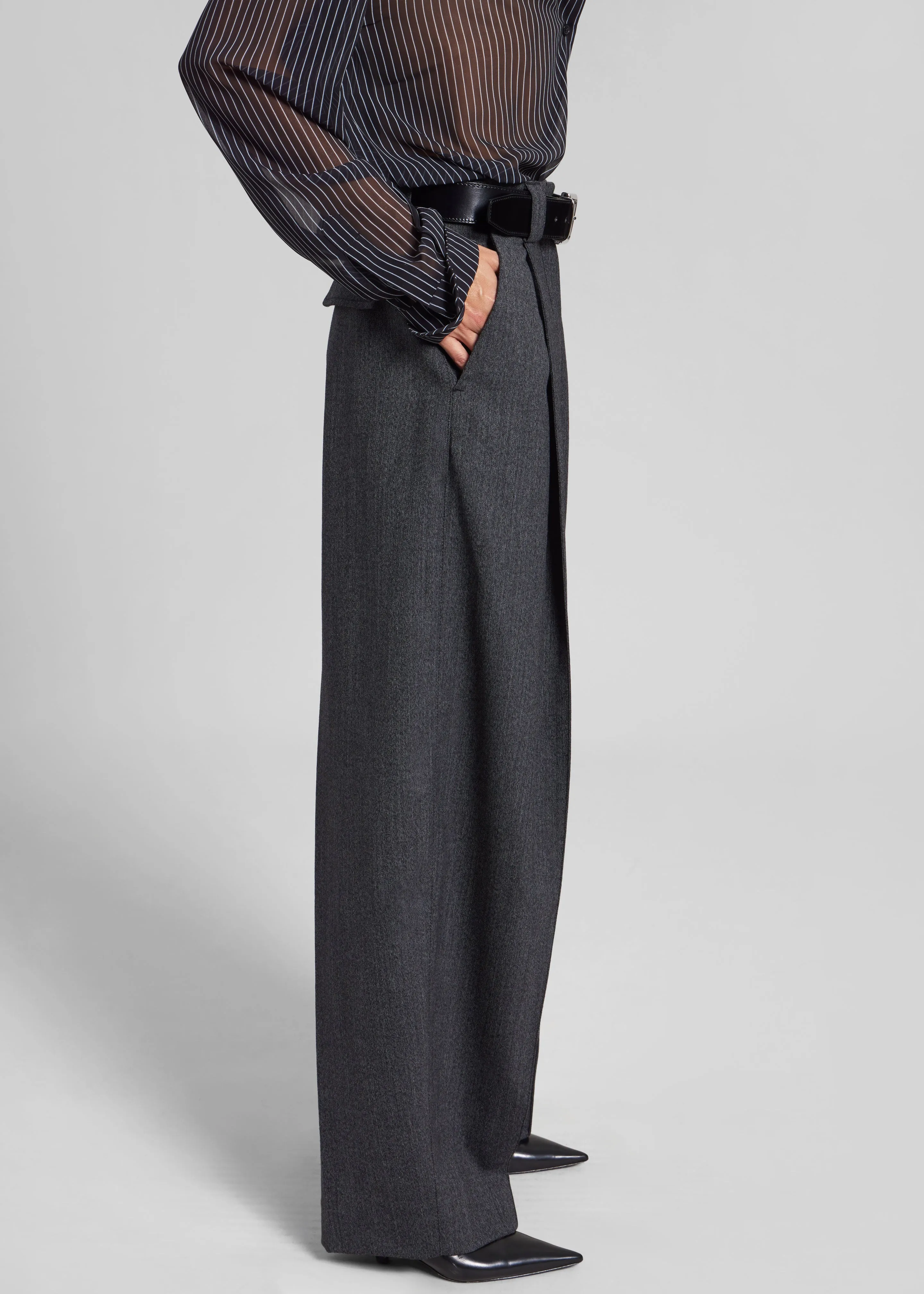 TheLatest Cara Pants - Dark Grey sold by Frankie Shop product image thumbnail 4