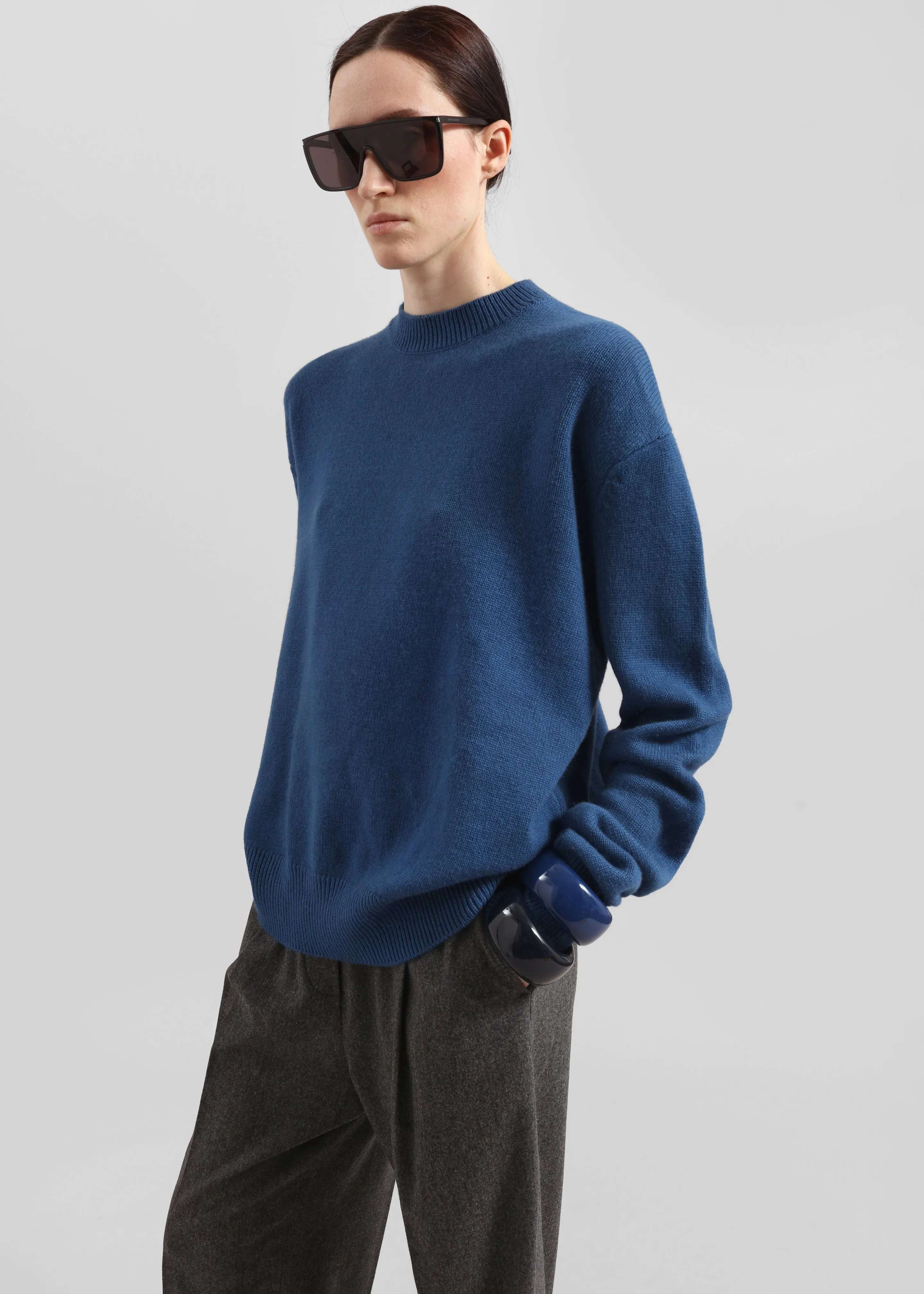 Rafaela Padded Knit Sweater - Cobalt sold by Frankie Shop product image thumbnail 4