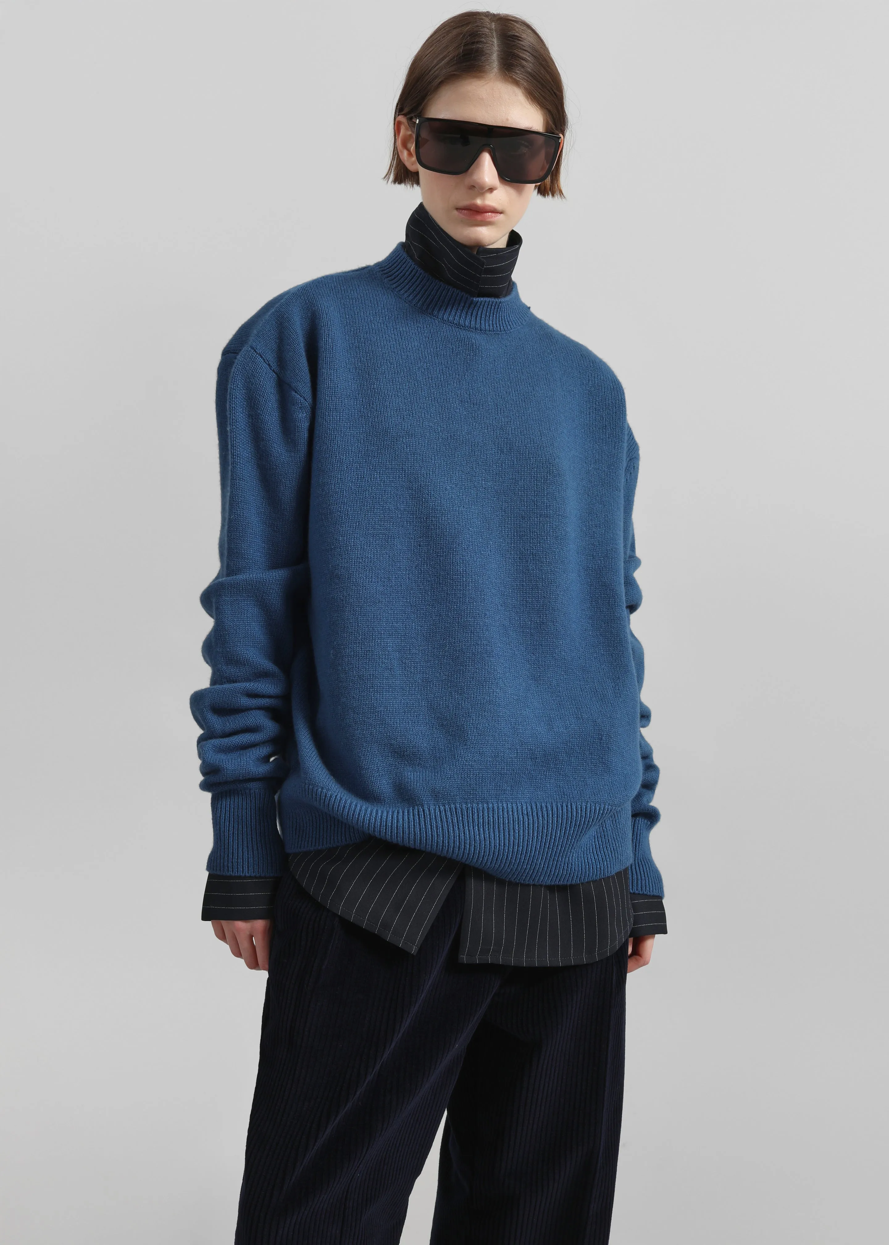 Rafaela Padded Knit Sweater - Cobalt sold by Frankie Shop product image thumbnail 2