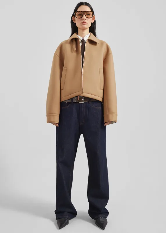 Keston Boxy Jacket - Camel sold by Frankie Shop