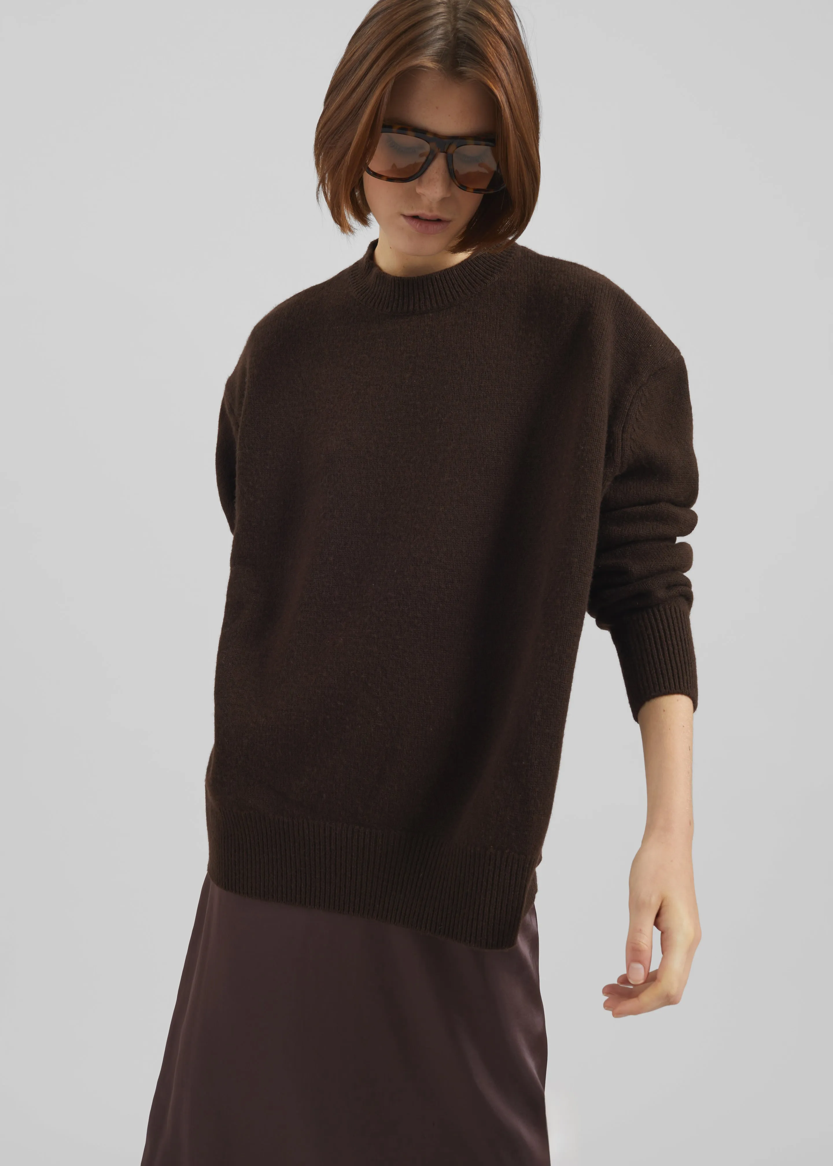 Rafaela Padded Knit Sweater - Dark Brown sold by Frankie Shop product image thumbnail 2