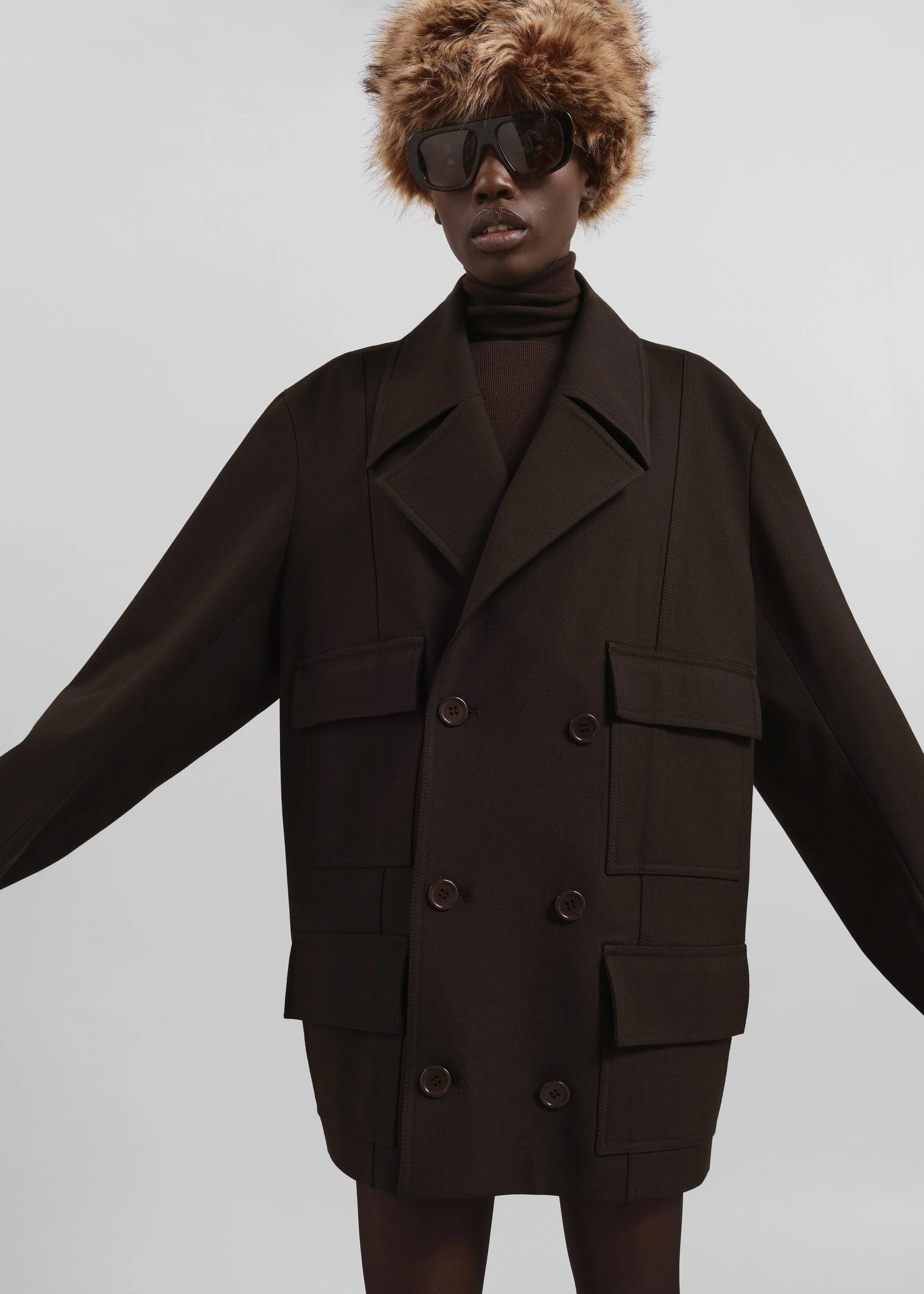 Stanton Trapeze Jacket - Brown sold by Frankie Shop product image thumbnail 4