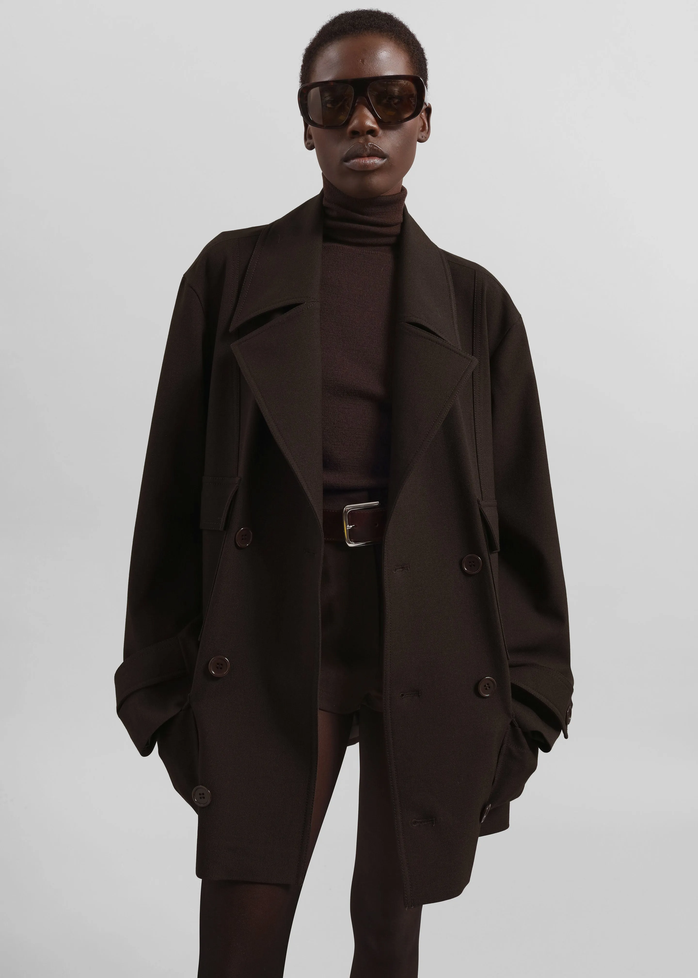 Stanton Trapeze Jacket - Brown sold by Frankie Shop product image thumbnail 3