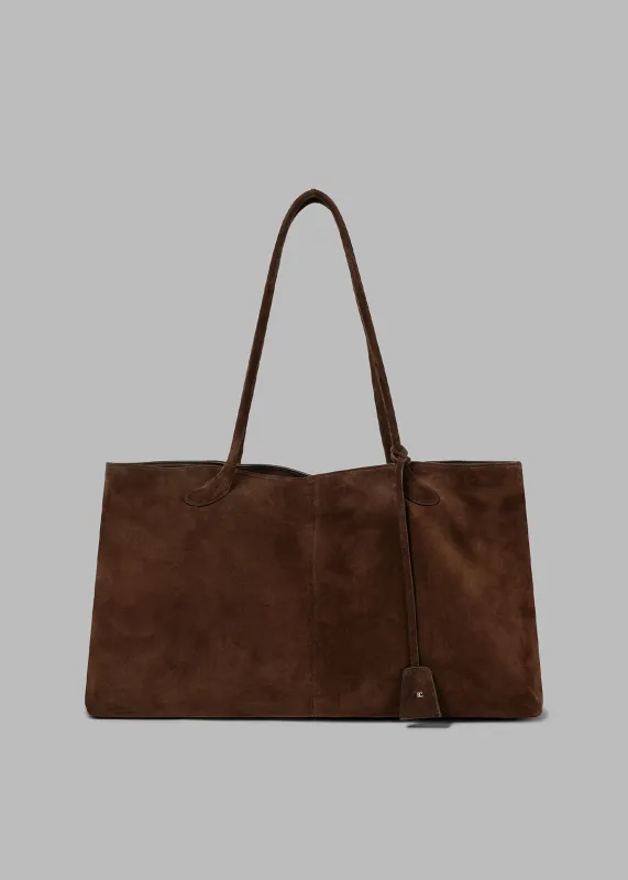 Low Classic Haricot Bag - Suede Brown sold by Frankie Shop