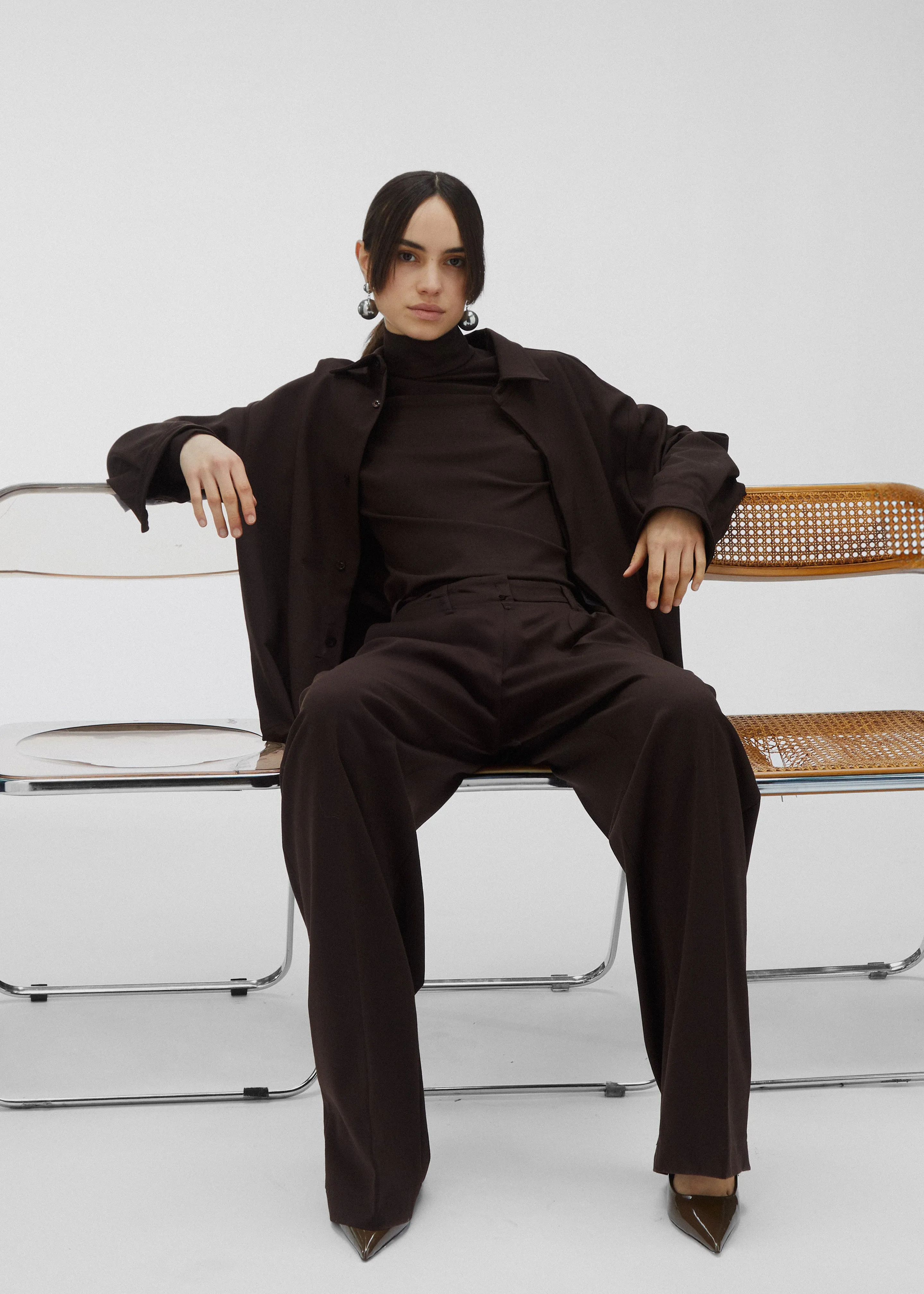 TheLatest Codie Shirt - Brown sold by Frankie Shop product image thumbnail 5