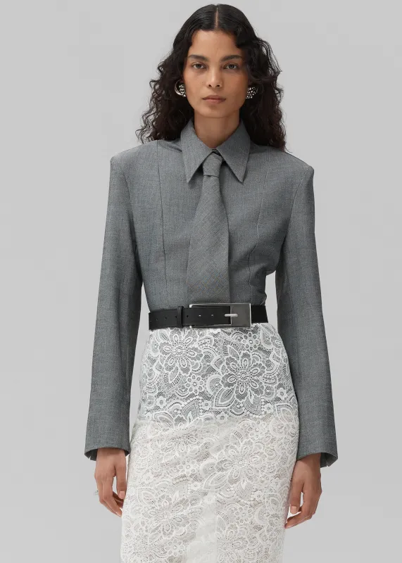 Beaufille Jagger Blouse - Grey Melange sold by Frankie Shop