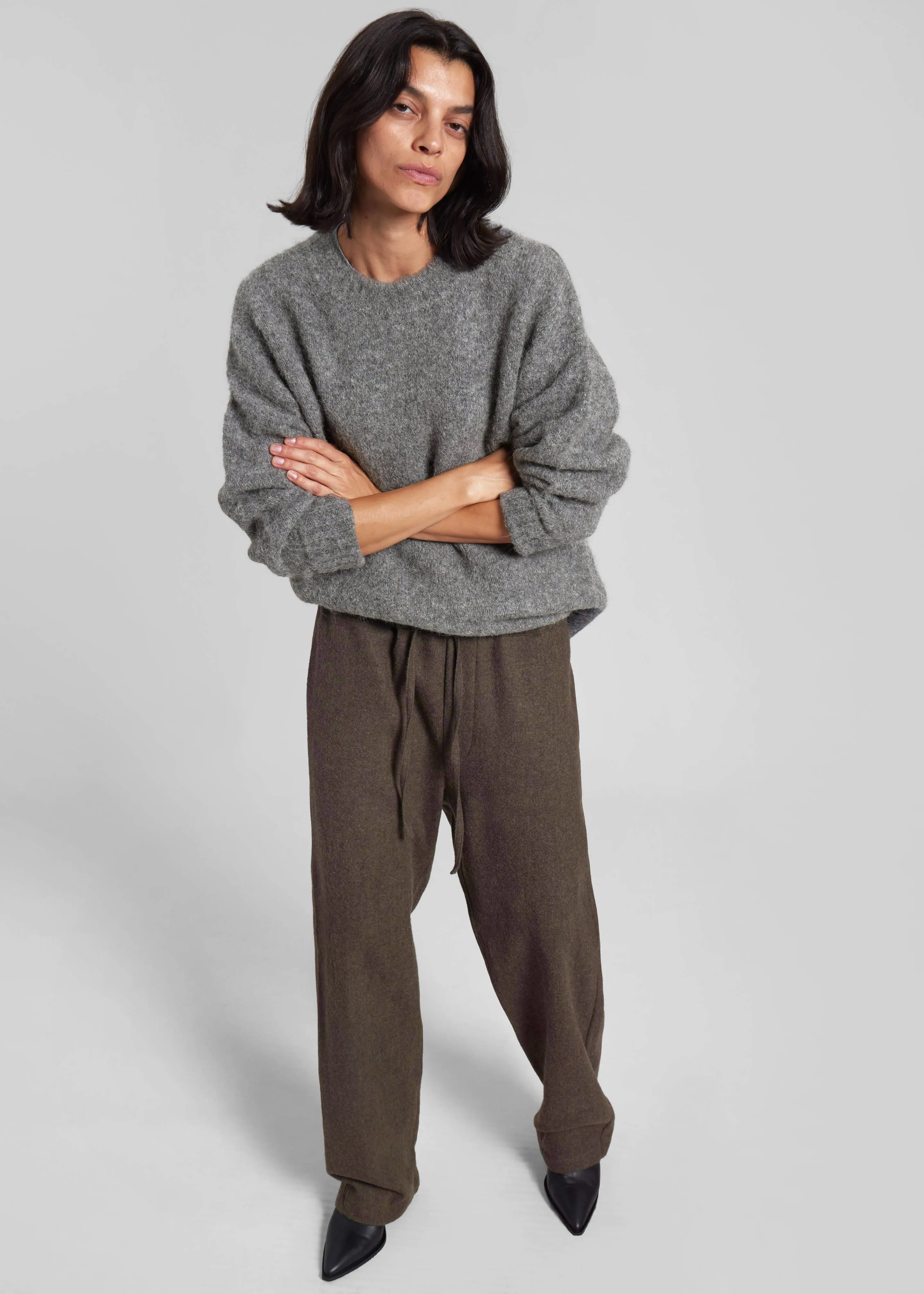 Samsøe Samsøe Sajeanne Sweater - Iron Gate sold by Frankie Shop product image thumbnail 2