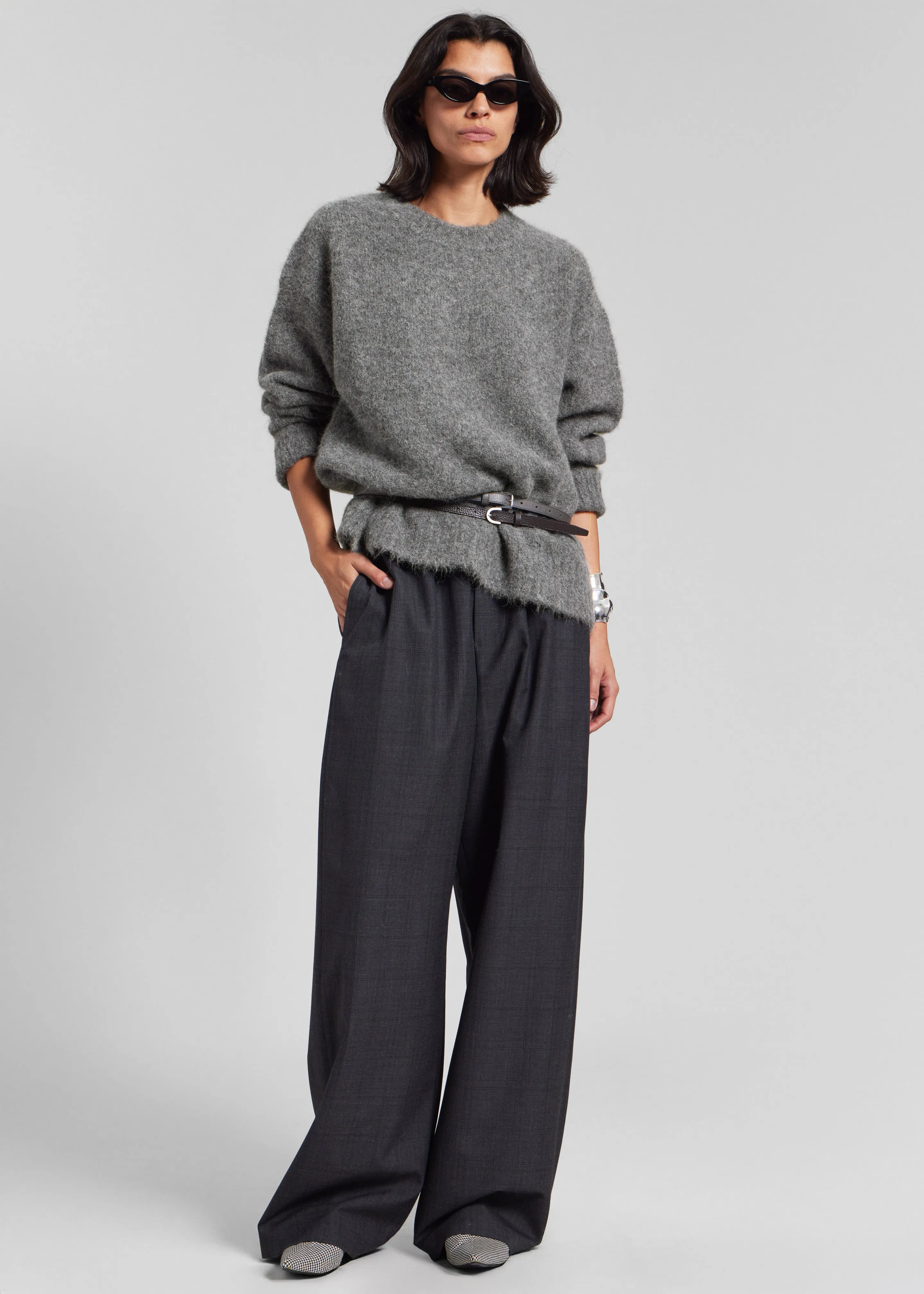 Samsøe Samsøe Sajeanne Sweater - Iron Gate sold by Frankie Shop product image thumbnail 4