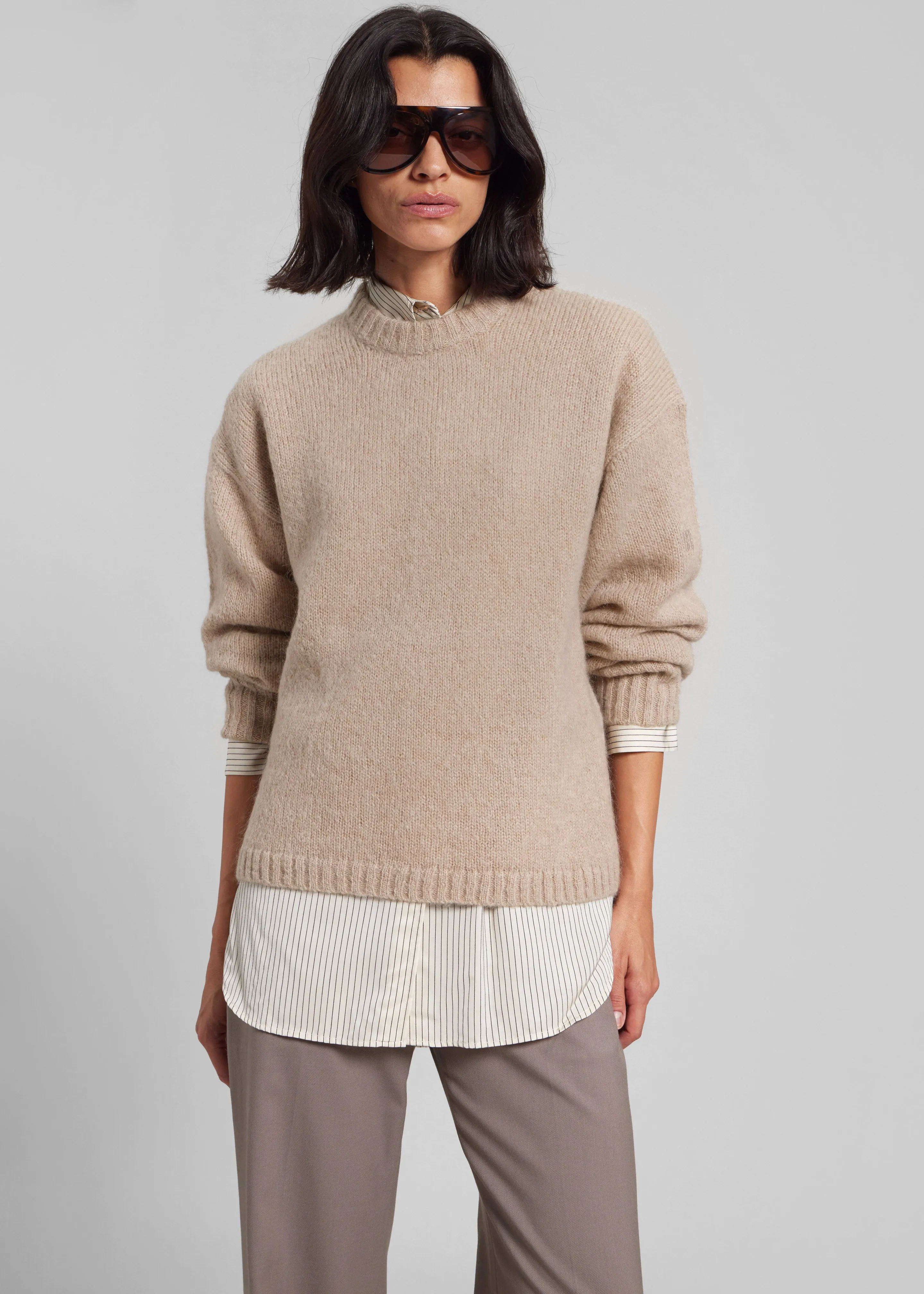 By Malene Birger Brie Knitwear - Cobblestone sold by Frankie Shop