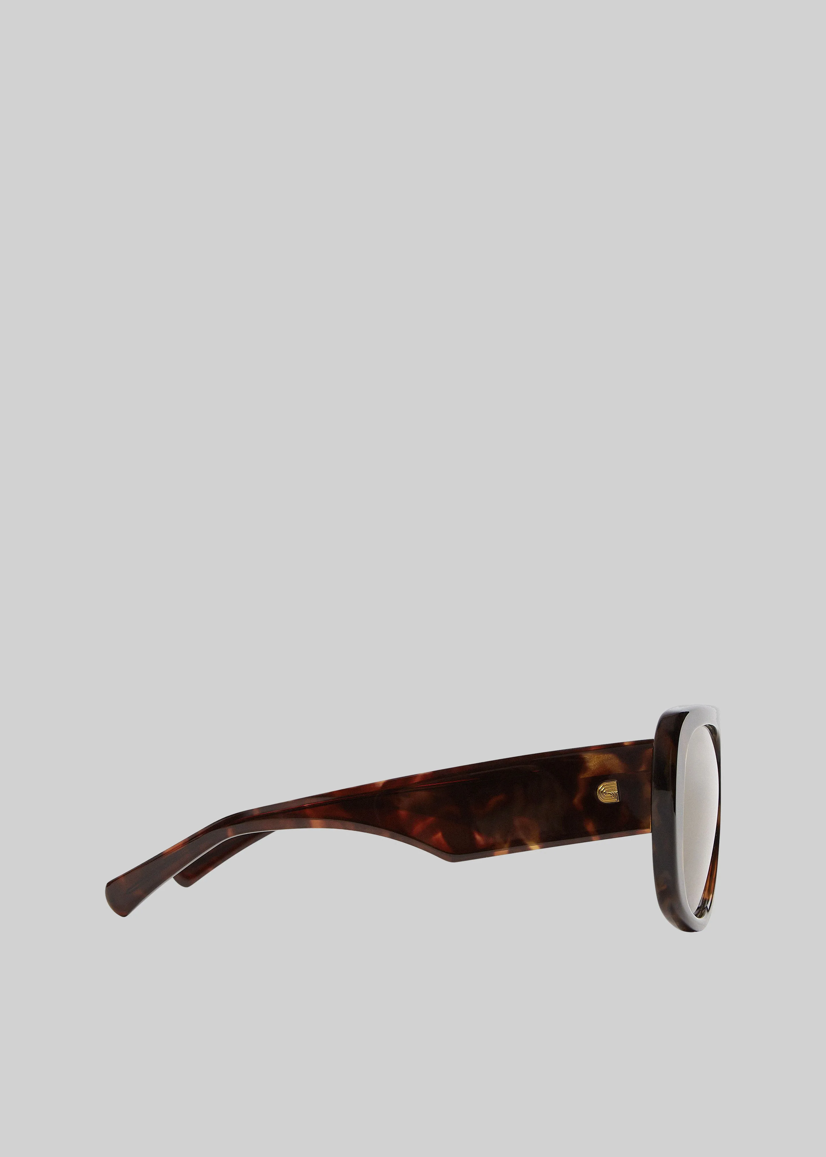 Gince Flat Top Noëll Sunglasses - Havana/Brown sold by Frankie Shop product image thumbnail 3