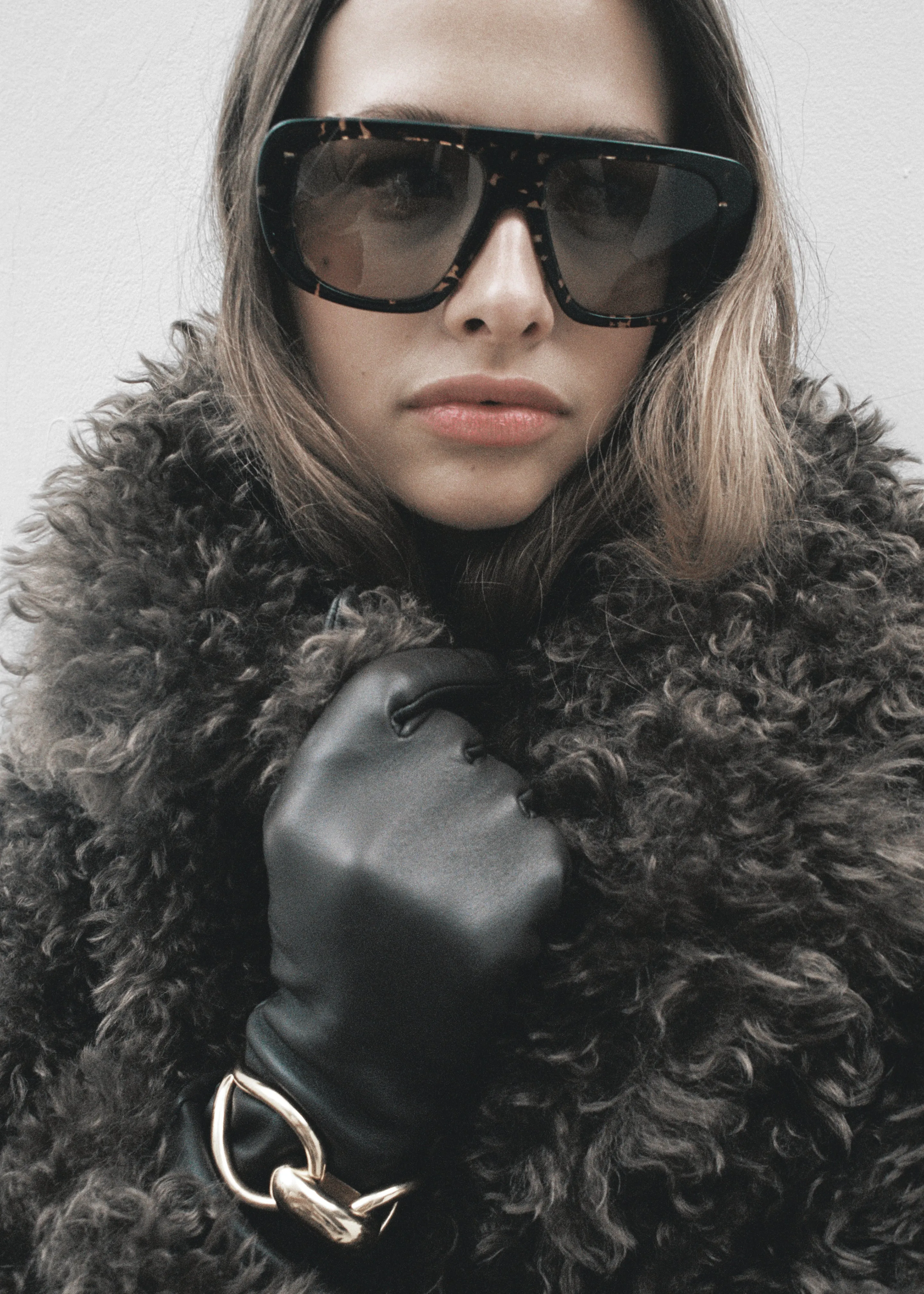 Gince Flat Top Noëll Sunglasses - Havana/Brown sold by Frankie Shop product image thumbnail 2