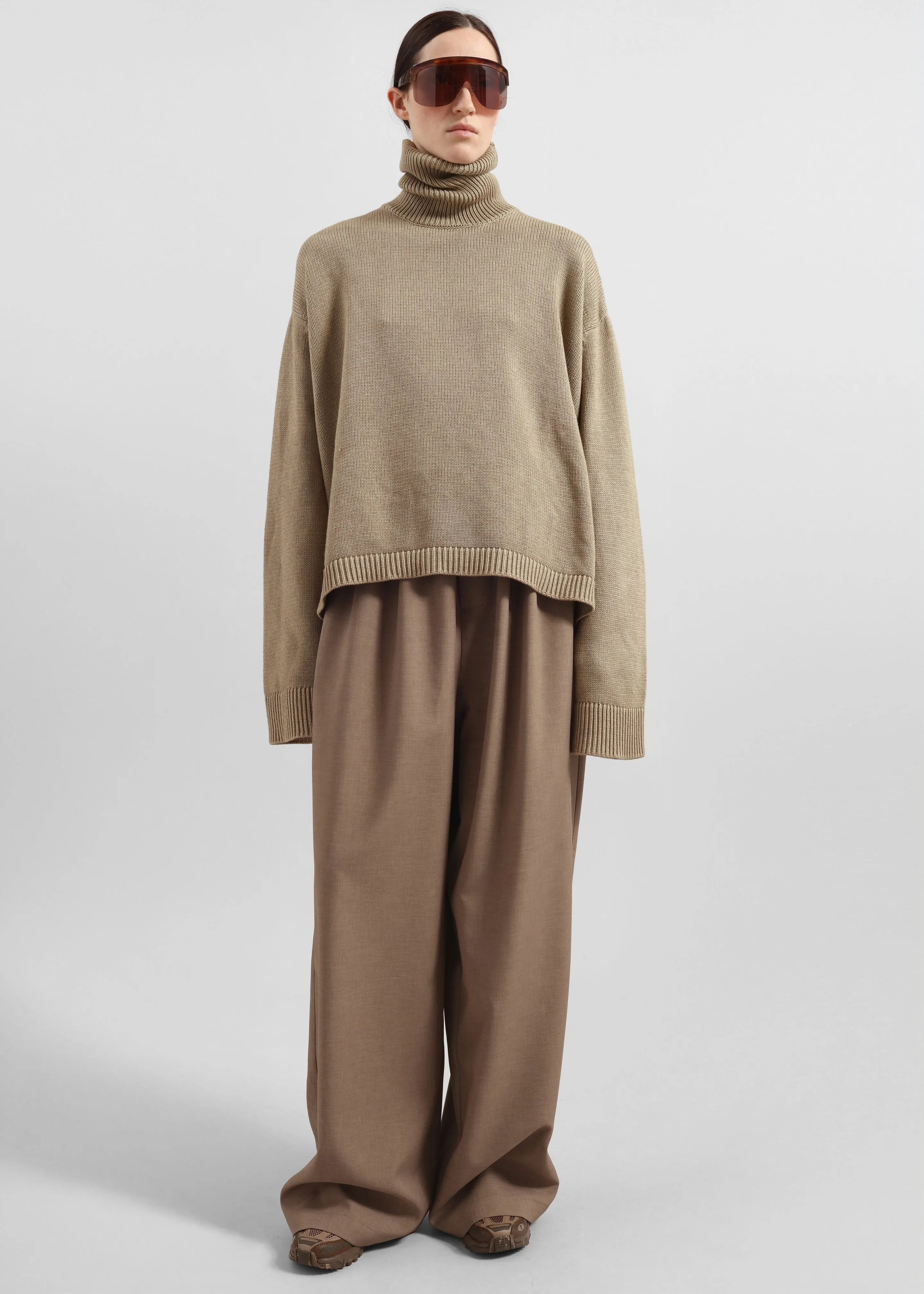 Rhea Trapeze Turtleneck - Beige sold by Frankie Shop product image thumbnail 3