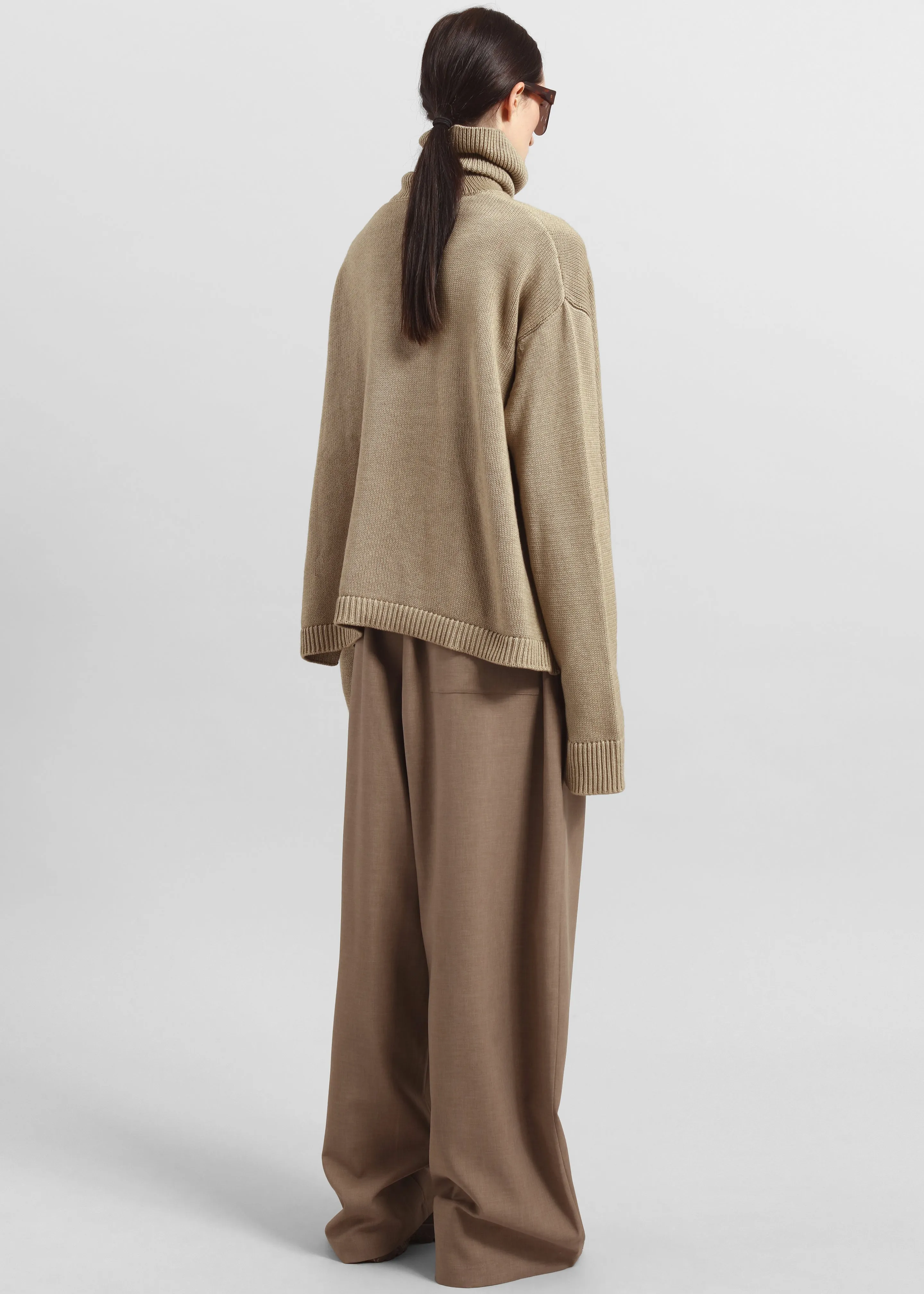 Rhea Trapeze Turtleneck - Beige sold by Frankie Shop product image thumbnail 5