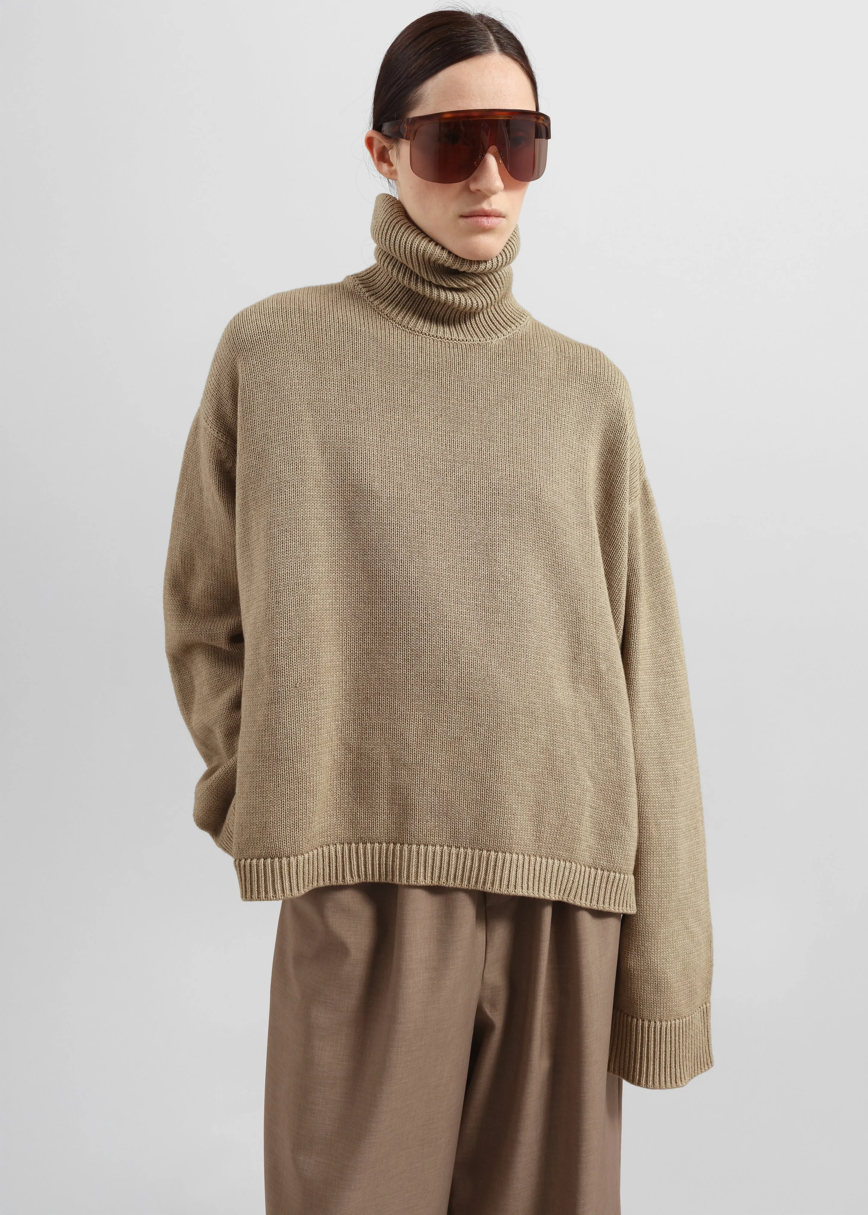 Rhea Trapeze Turtleneck - Beige sold by Frankie Shop product image thumbnail 4