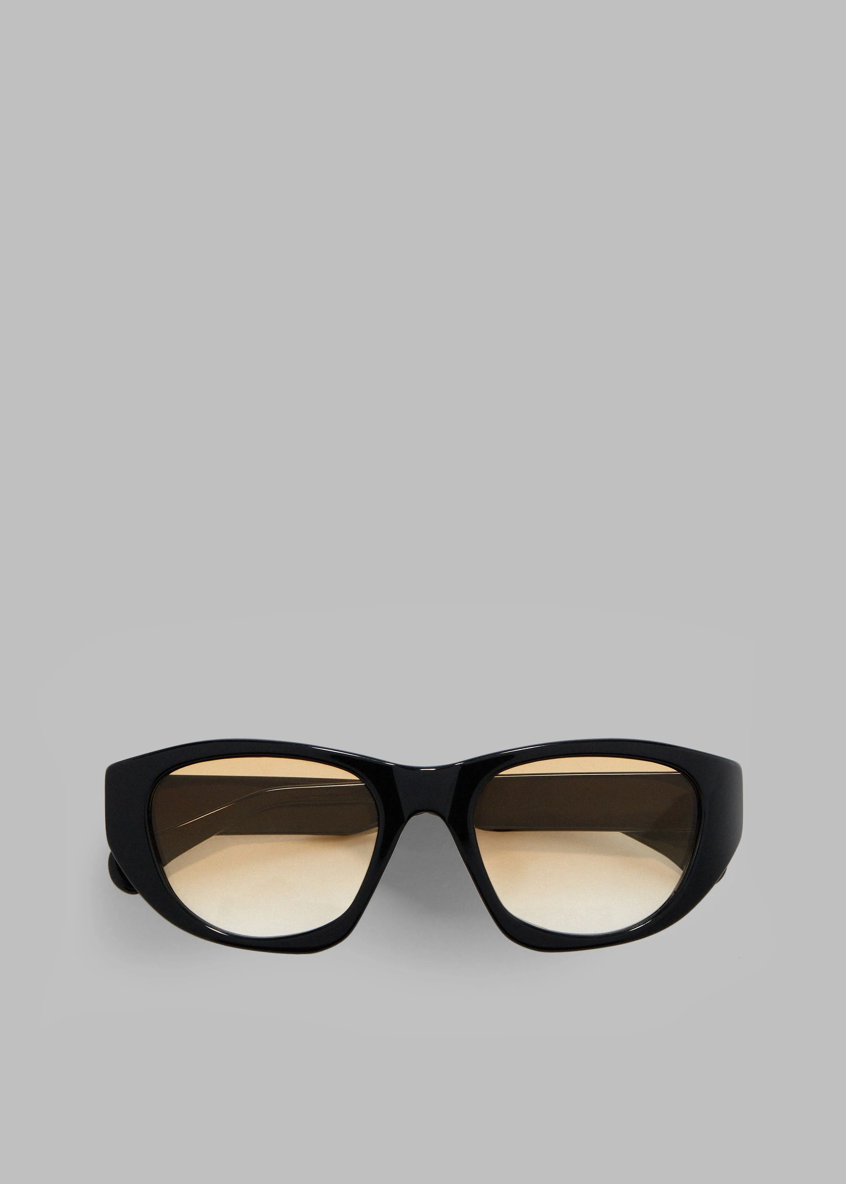 Gince Goods Classic Oval Sunglasses - Black/Yellow sold by Frankie Shop