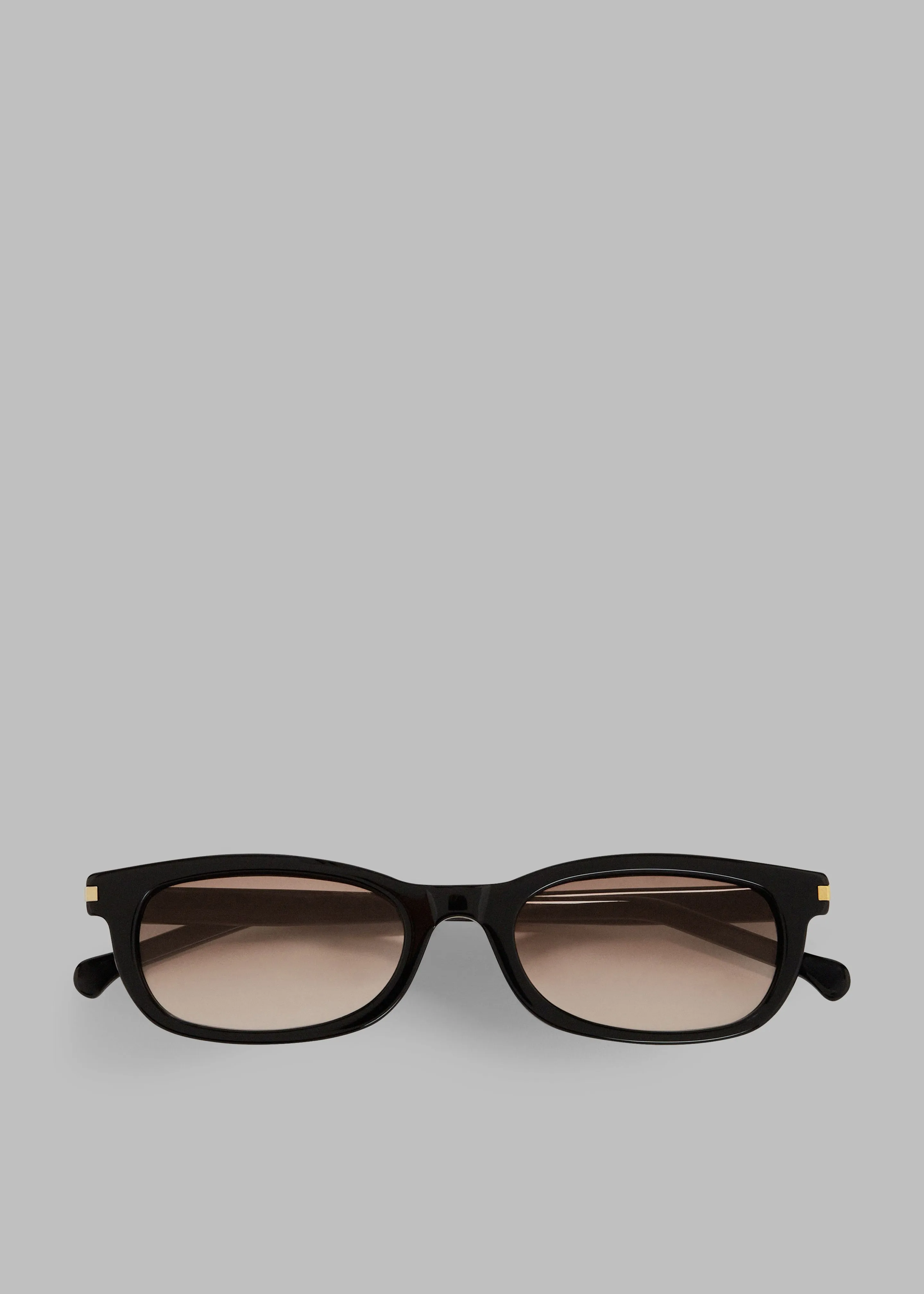 Gince Goods Danny Small Sunglasses - Black/Gradient Brown sold by Frankie Shop