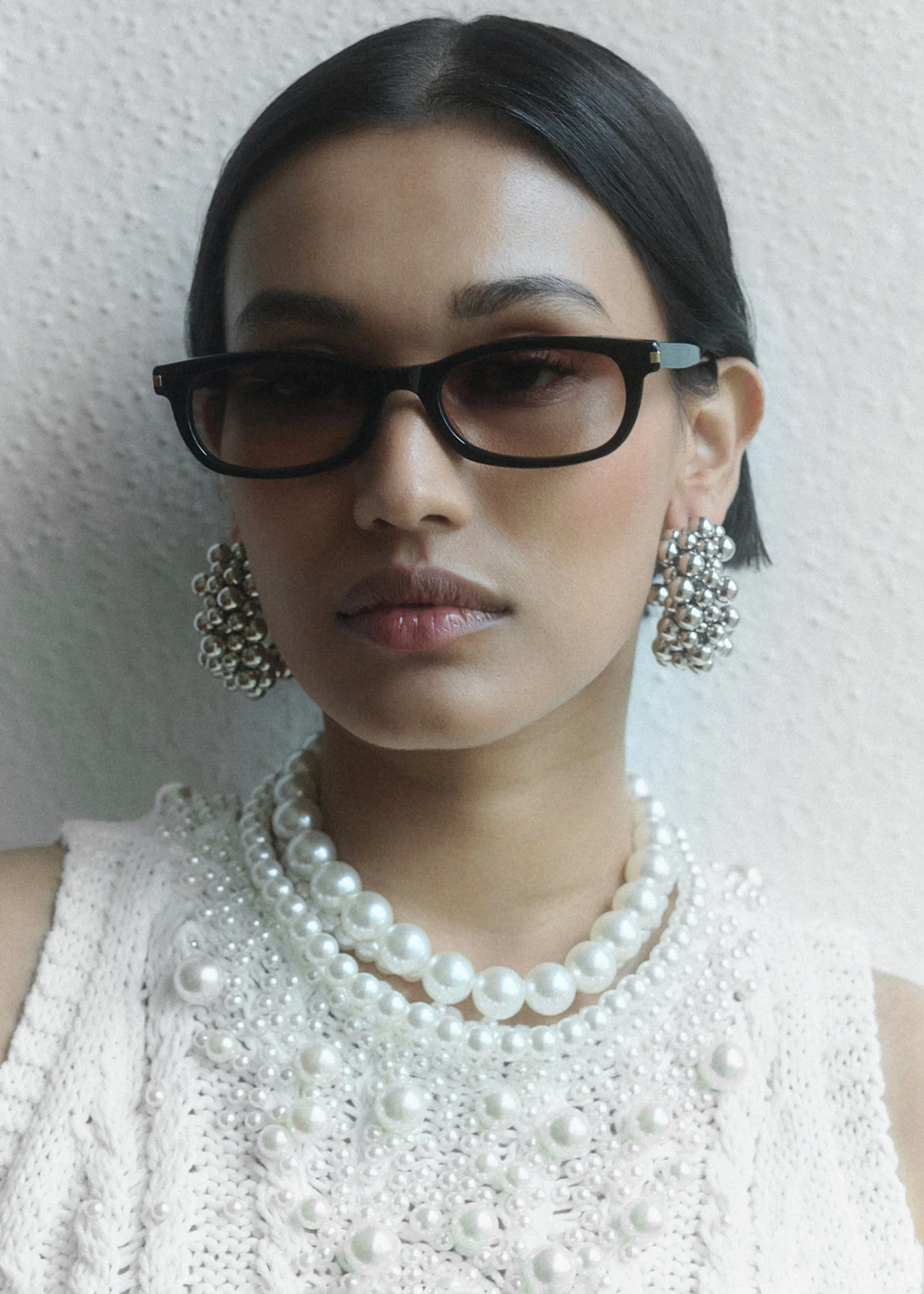 Gince Goods Danny Small Sunglasses - Black/Gradient Brown sold by Frankie Shop product image thumbnail 2