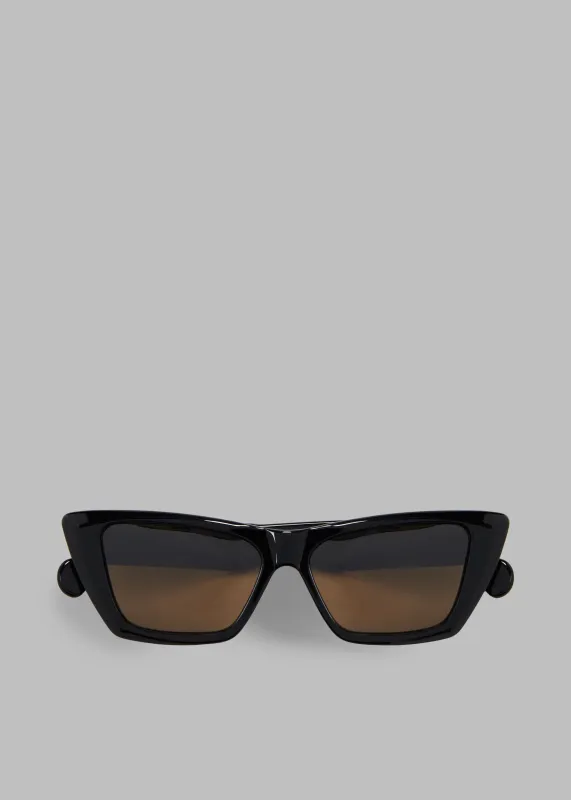 Gince Goods Mac Cat Eye Sunglasses - Black/Gradient Brown sold by Frankie Shop
