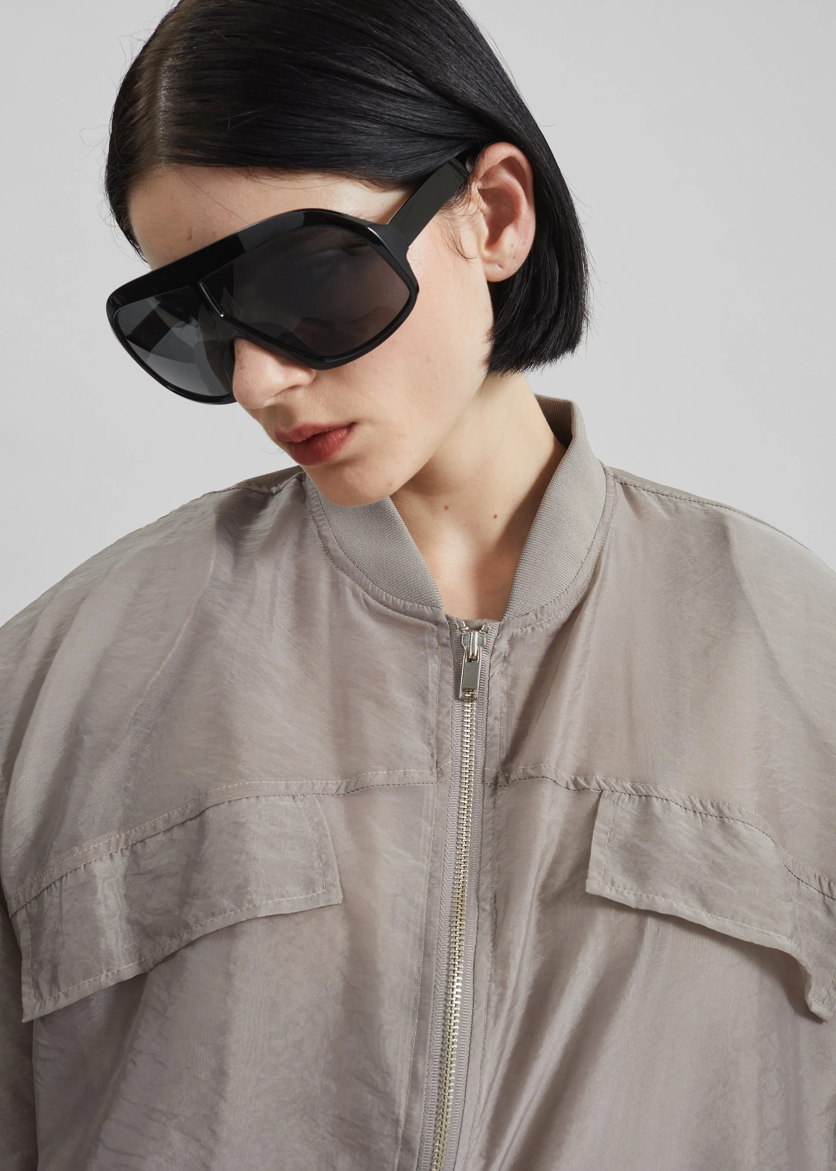 Gemena Padded Bomber Jacket - Taupe sold by Frankie Shop product image thumbnail 3