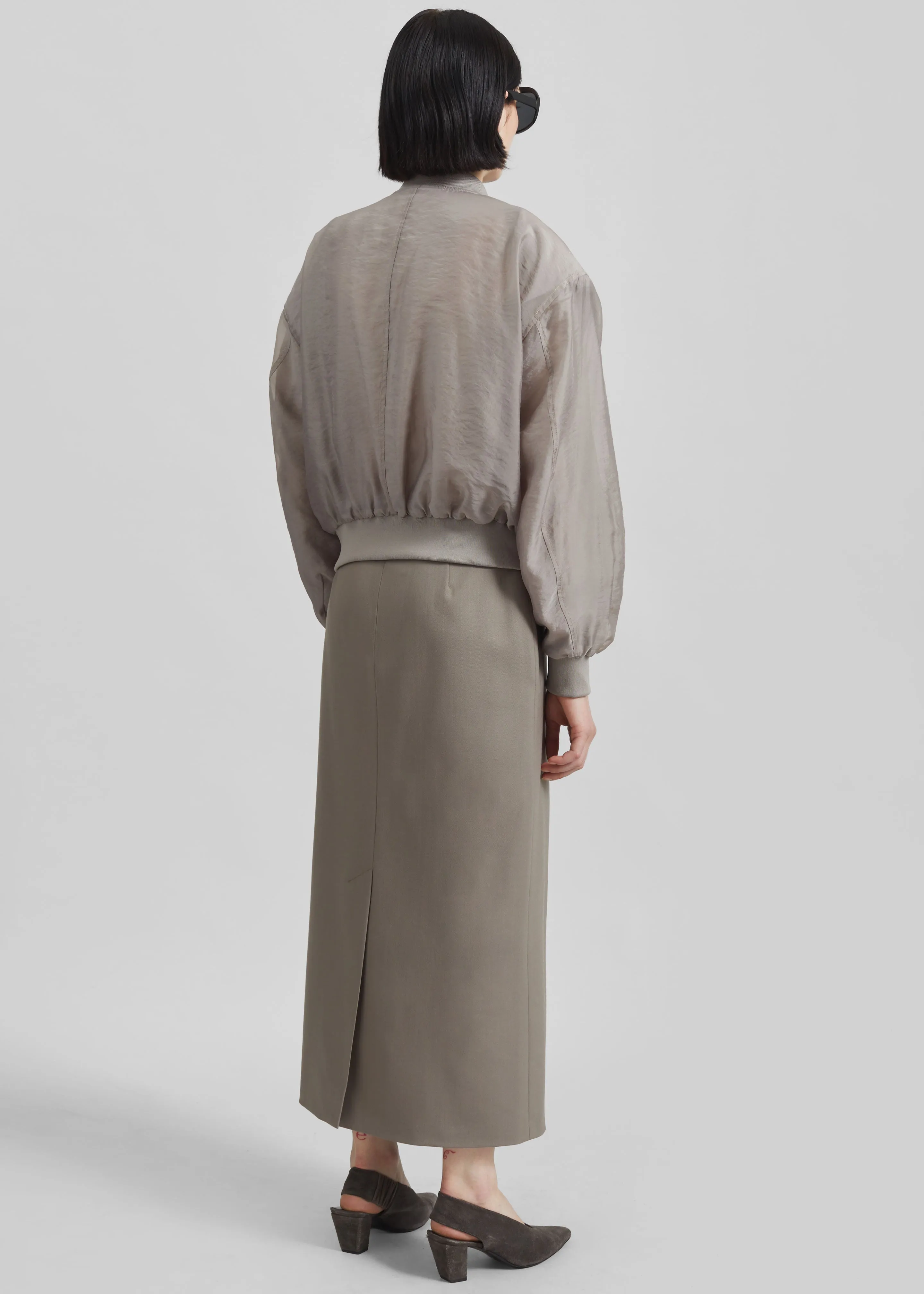 Gemena Padded Bomber Jacket - Taupe sold by Frankie Shop product image thumbnail 5