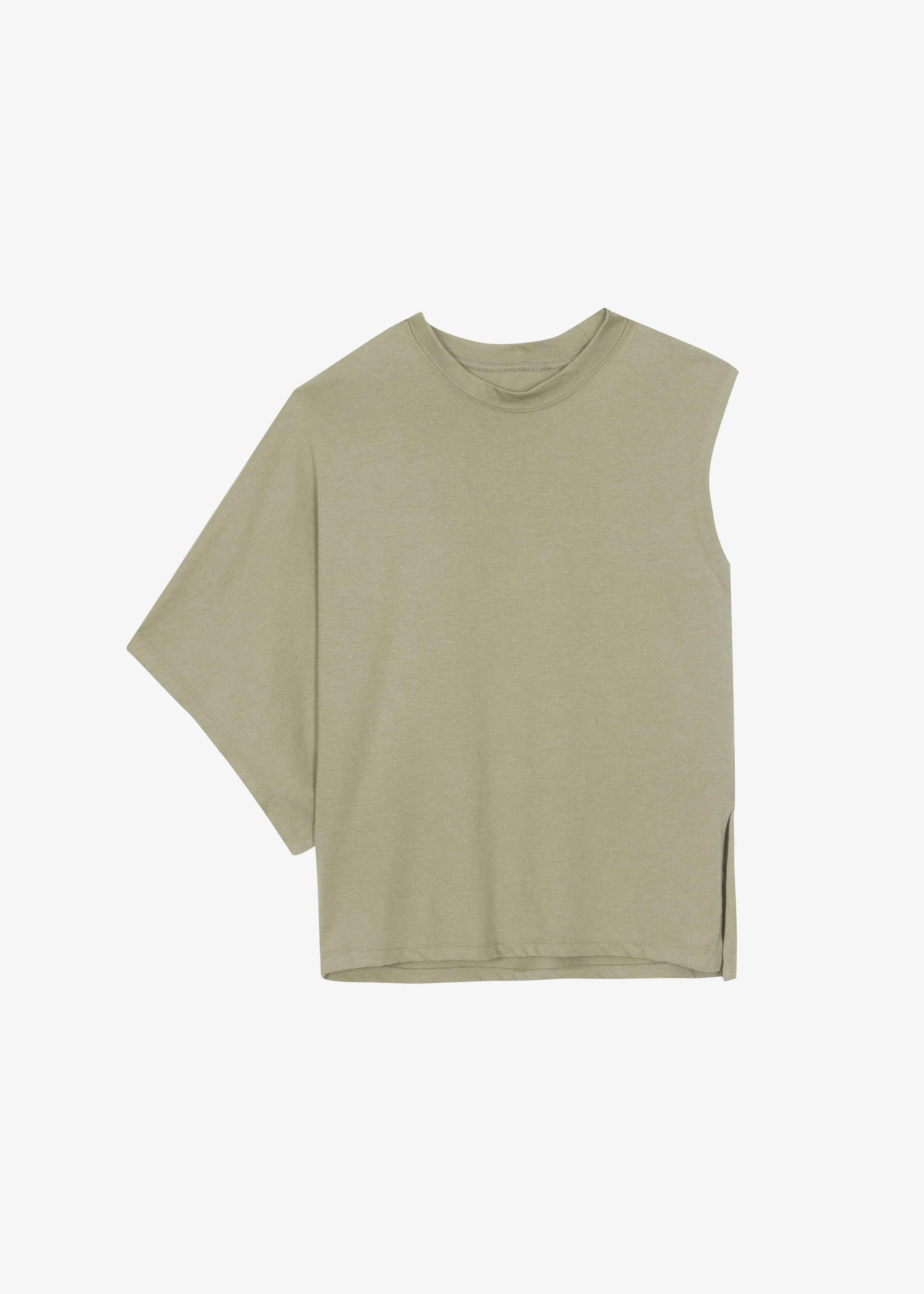 Ismere One-Sleeve Asymmetric Top - Olive sold by Frankie Shop product image thumbnail 5