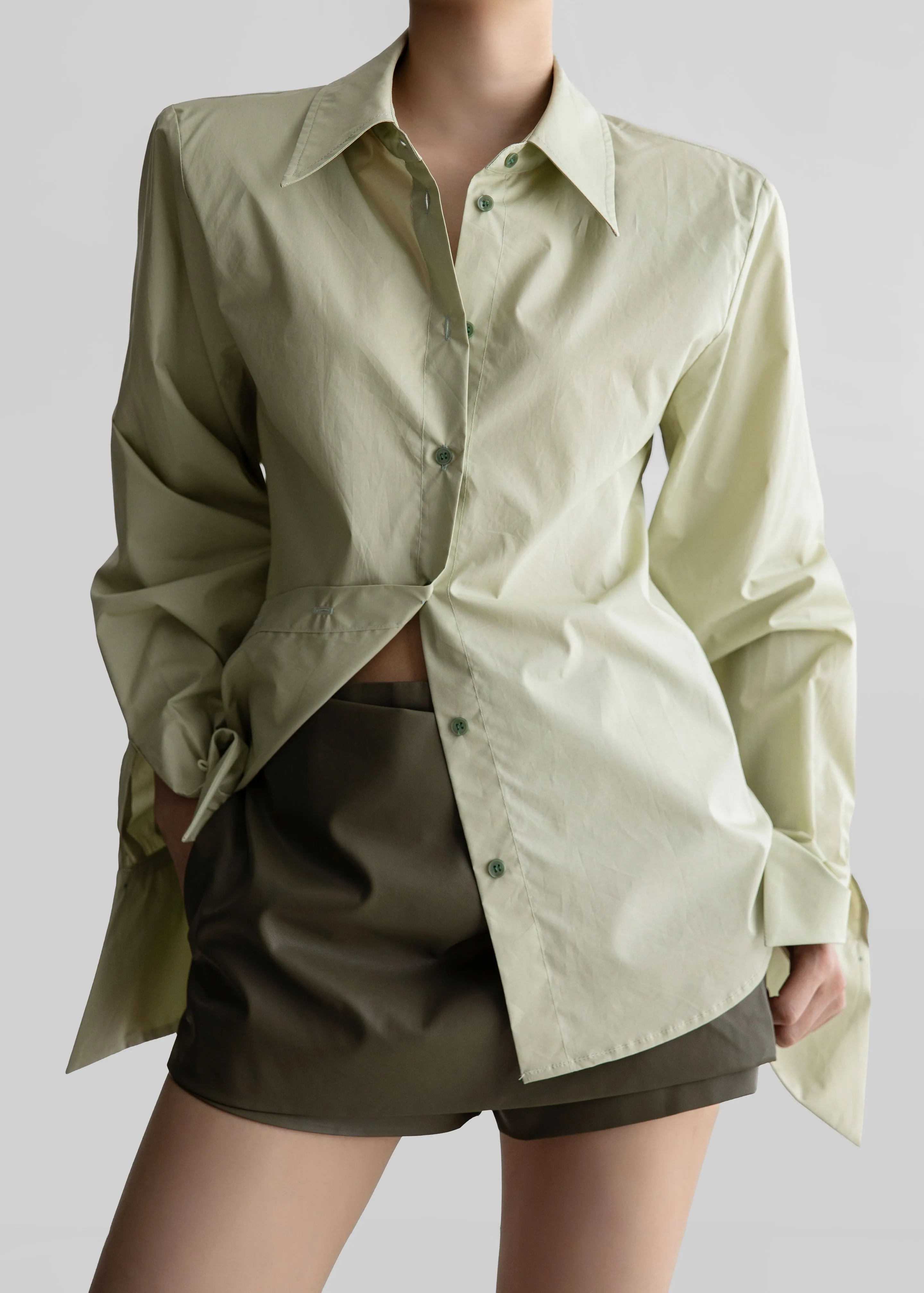 Leuven Padded Shirt - Sage sold by Frankie Shop product image thumbnail 3