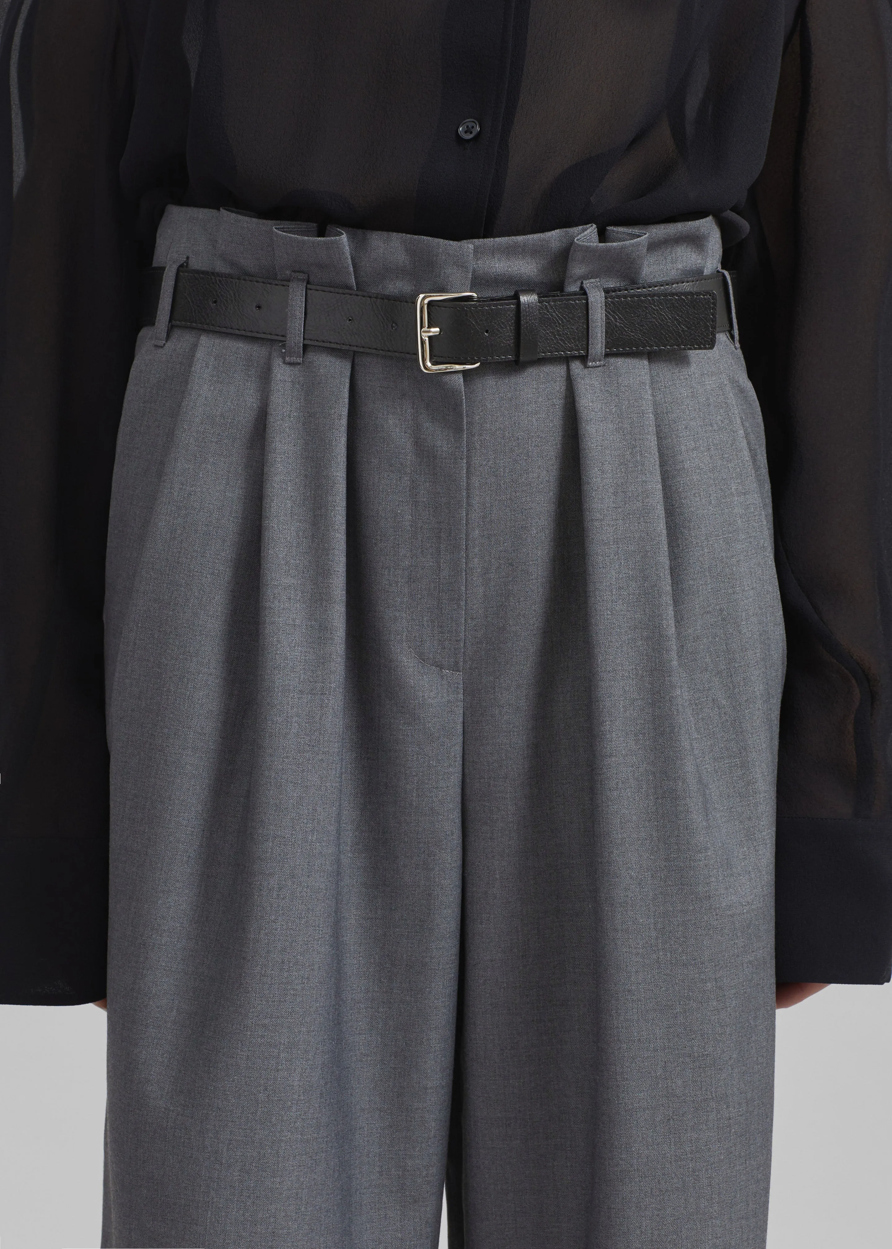 Dulverton Pleated Trousers - Grey sold by Frankie Shop product image thumbnail 3