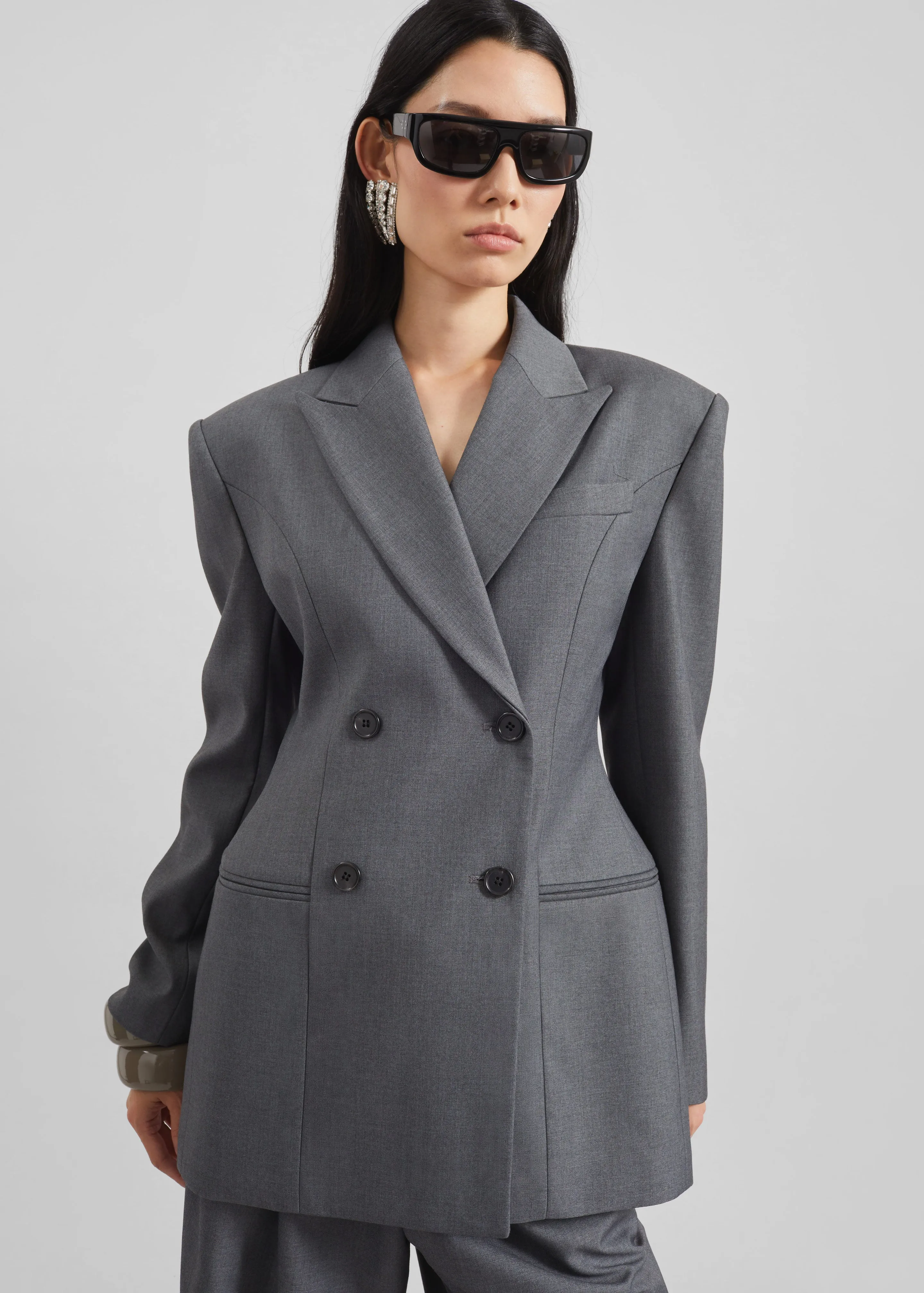 Dulverton Hourglass Blazer - Grey sold by Frankie Shop product image thumbnail 4