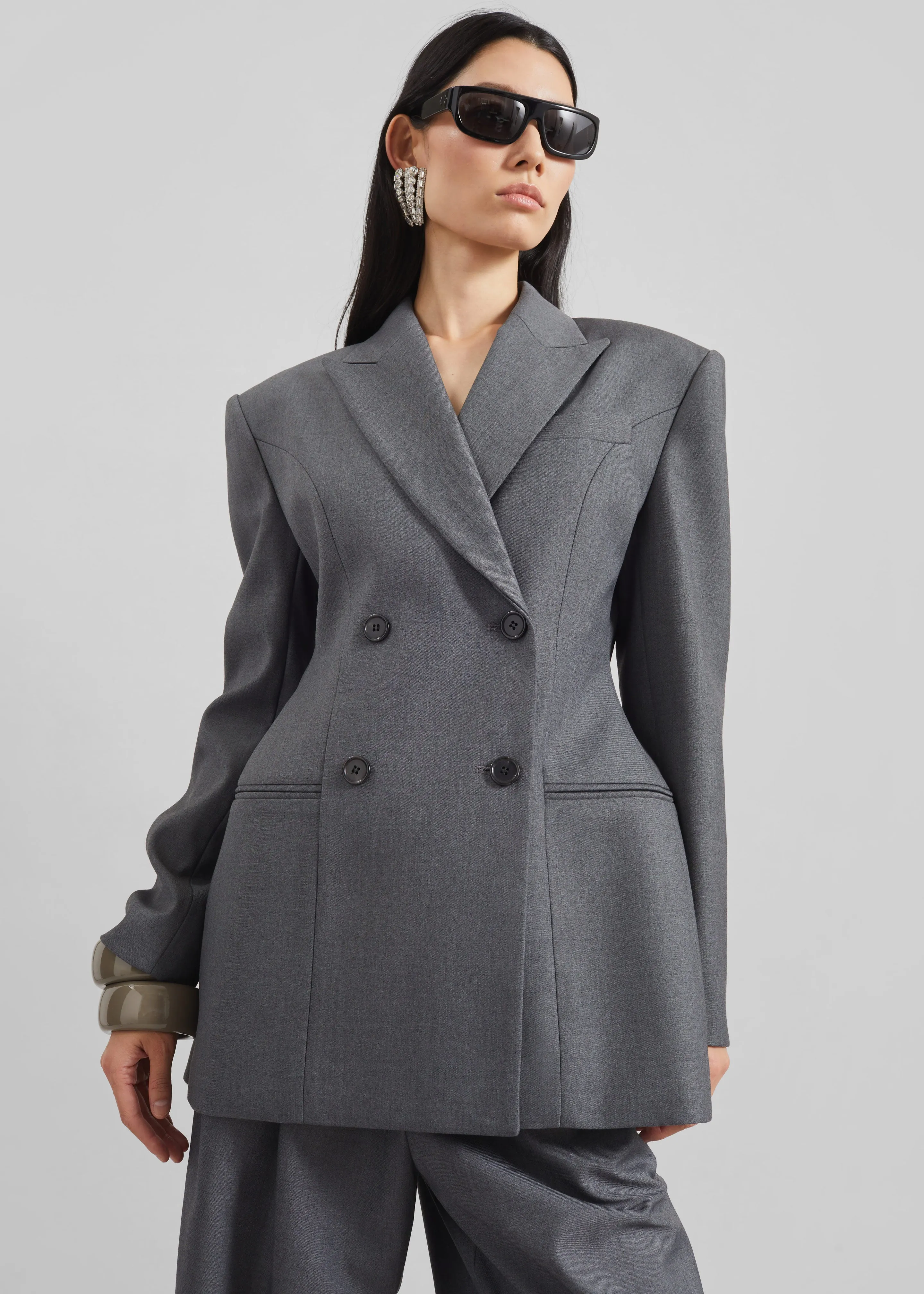 Dulverton Hourglass Blazer - Grey sold by Frankie Shop product image thumbnail 2