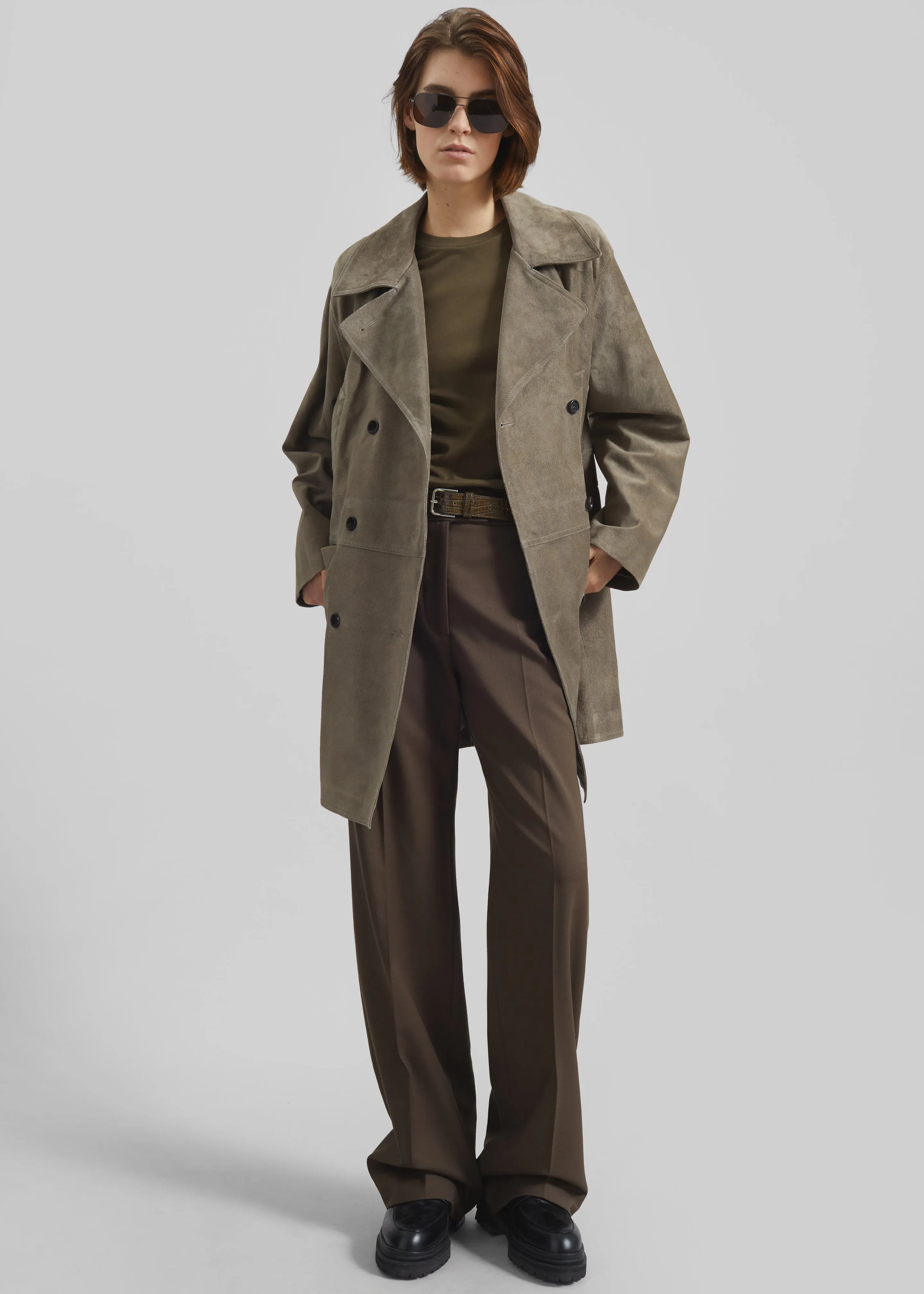 Imatra Suede Jacket - Dark Taupe sold by Frankie Shop product image thumbnail 5