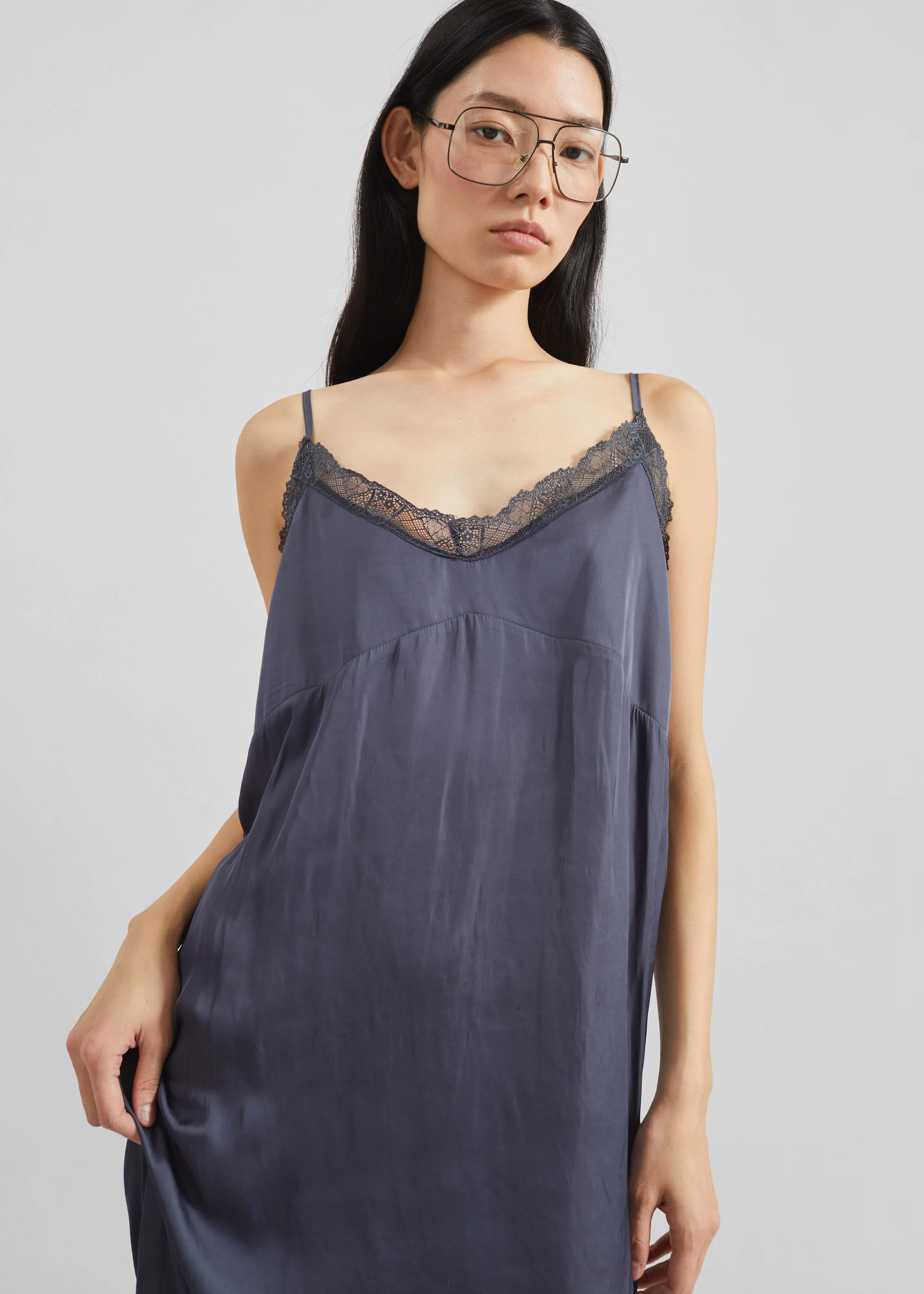 Romilly Lace Slip Dress - Slate Grey sold by Frankie Shop product image thumbnail 3