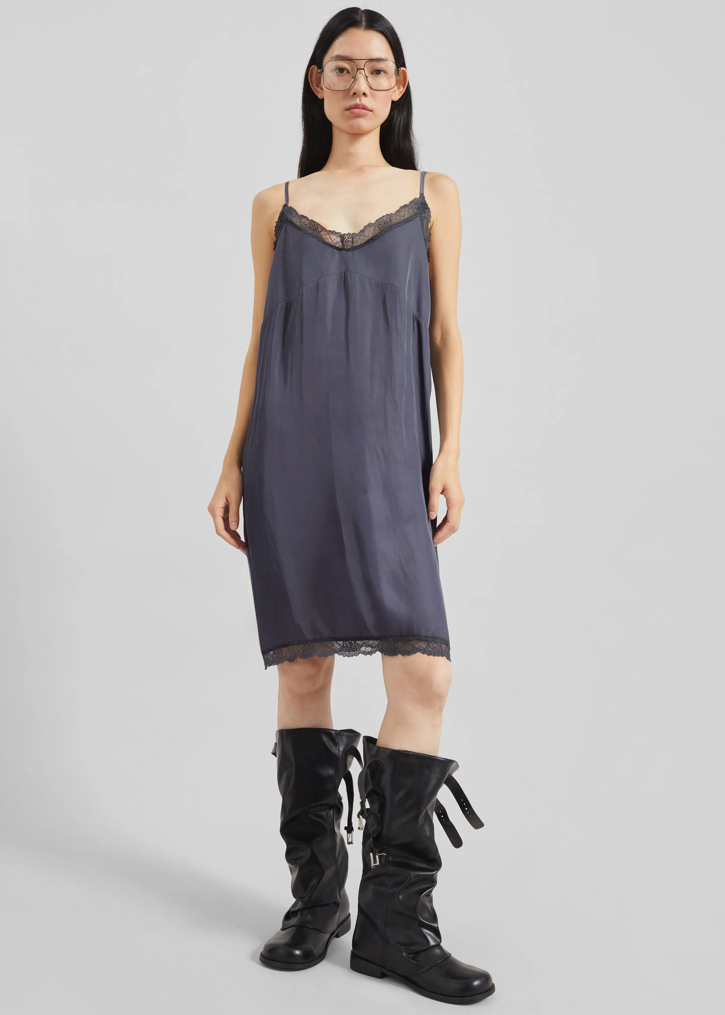 Romilly Lace Slip Dress - Slate Grey sold by Frankie Shop product image thumbnail 2