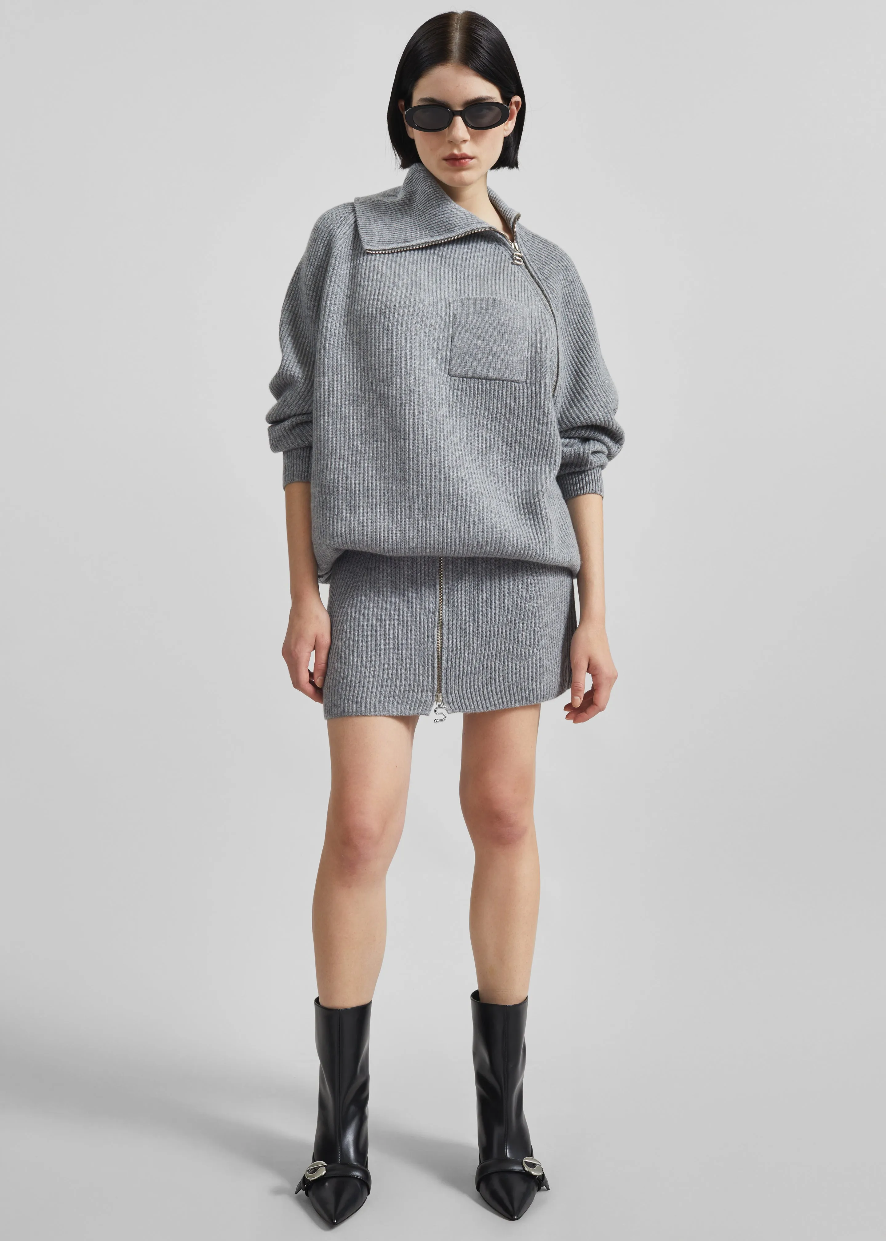 Sportmax Salpa Sweater - Grey Melange sold by Frankie Shop product image thumbnail 5