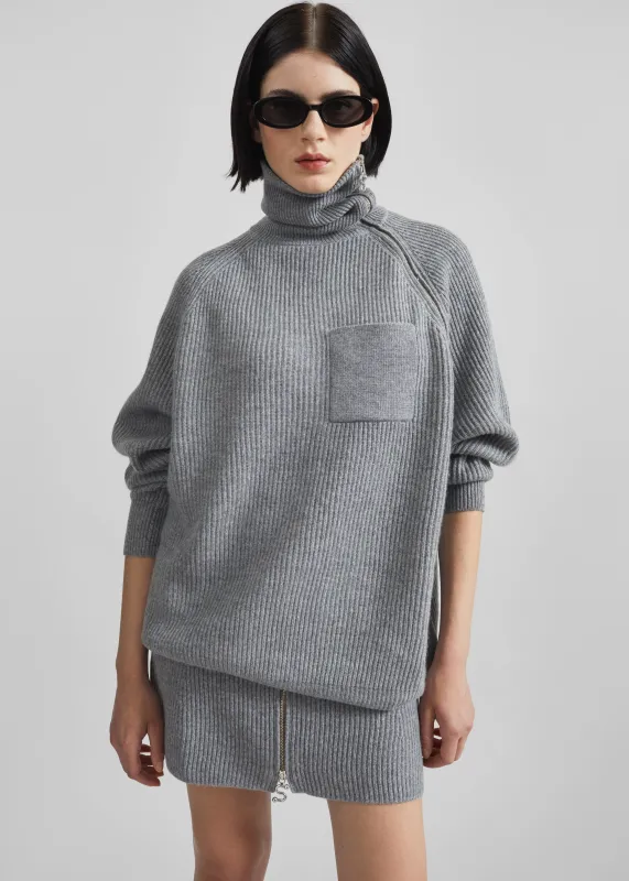 Sportmax Salpa Sweater - Grey Melange sold by Frankie Shop
