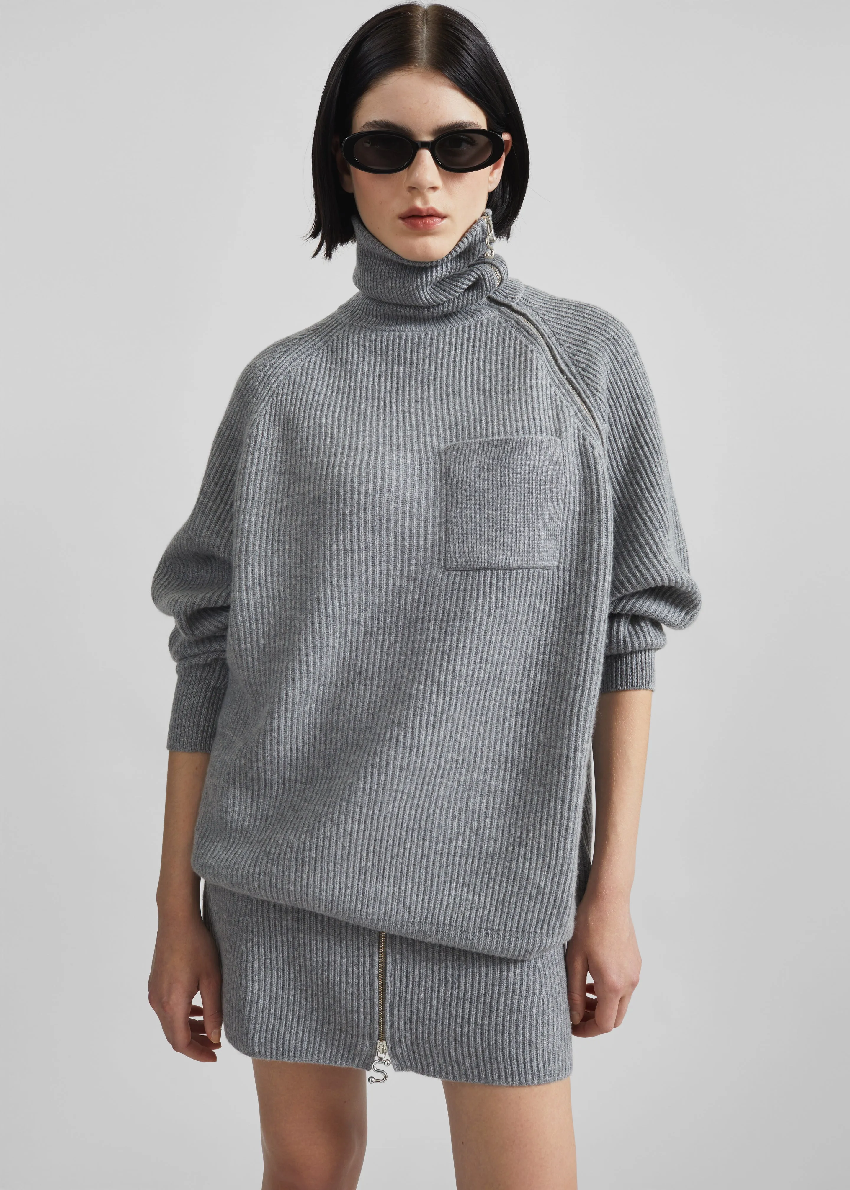 Sportmax Salpa Sweater - Grey Melange sold by Frankie Shop