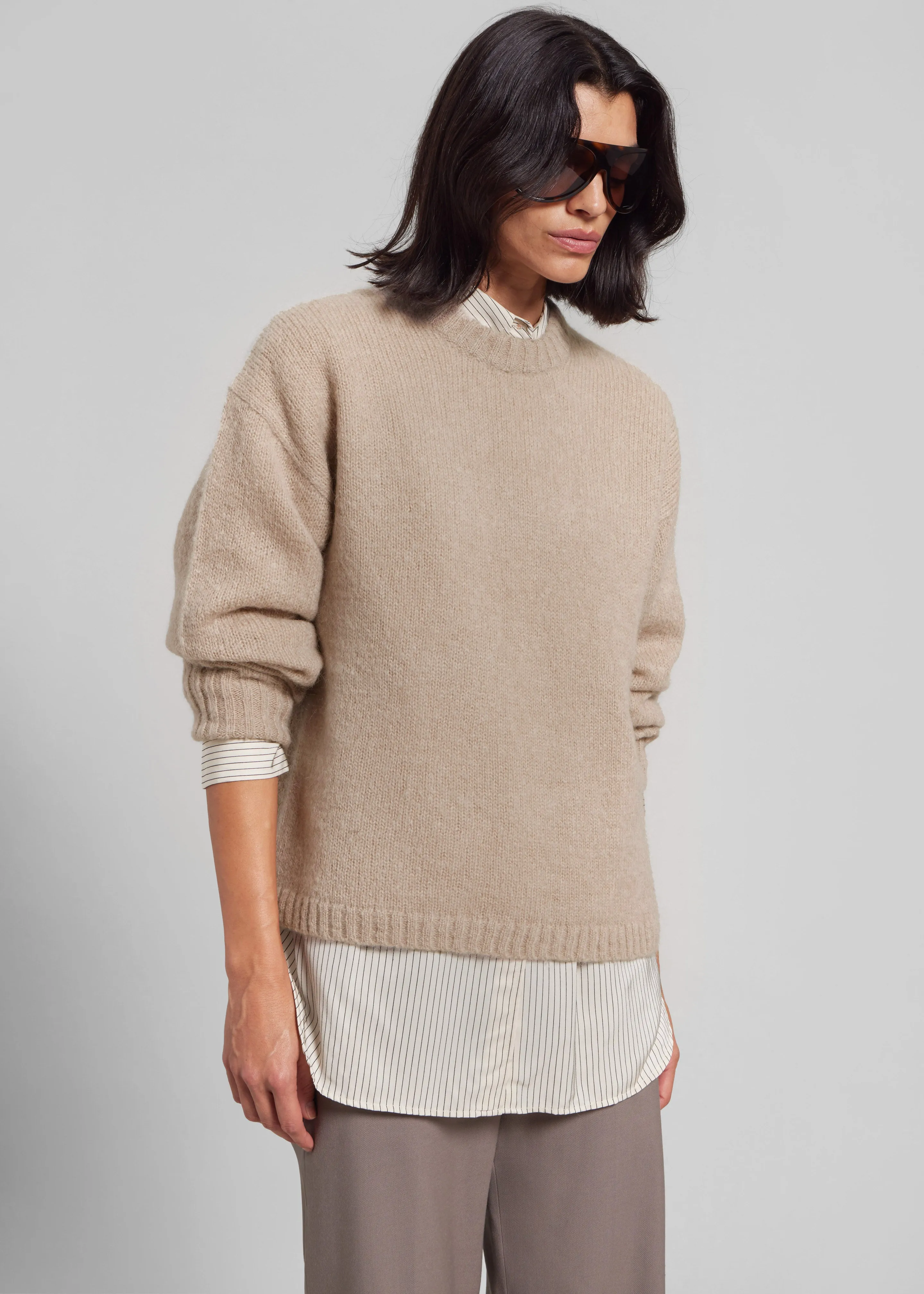 By Malene Birger Brie Sweater - Cobblestone sold by Frankie Shop product image thumbnail 3
