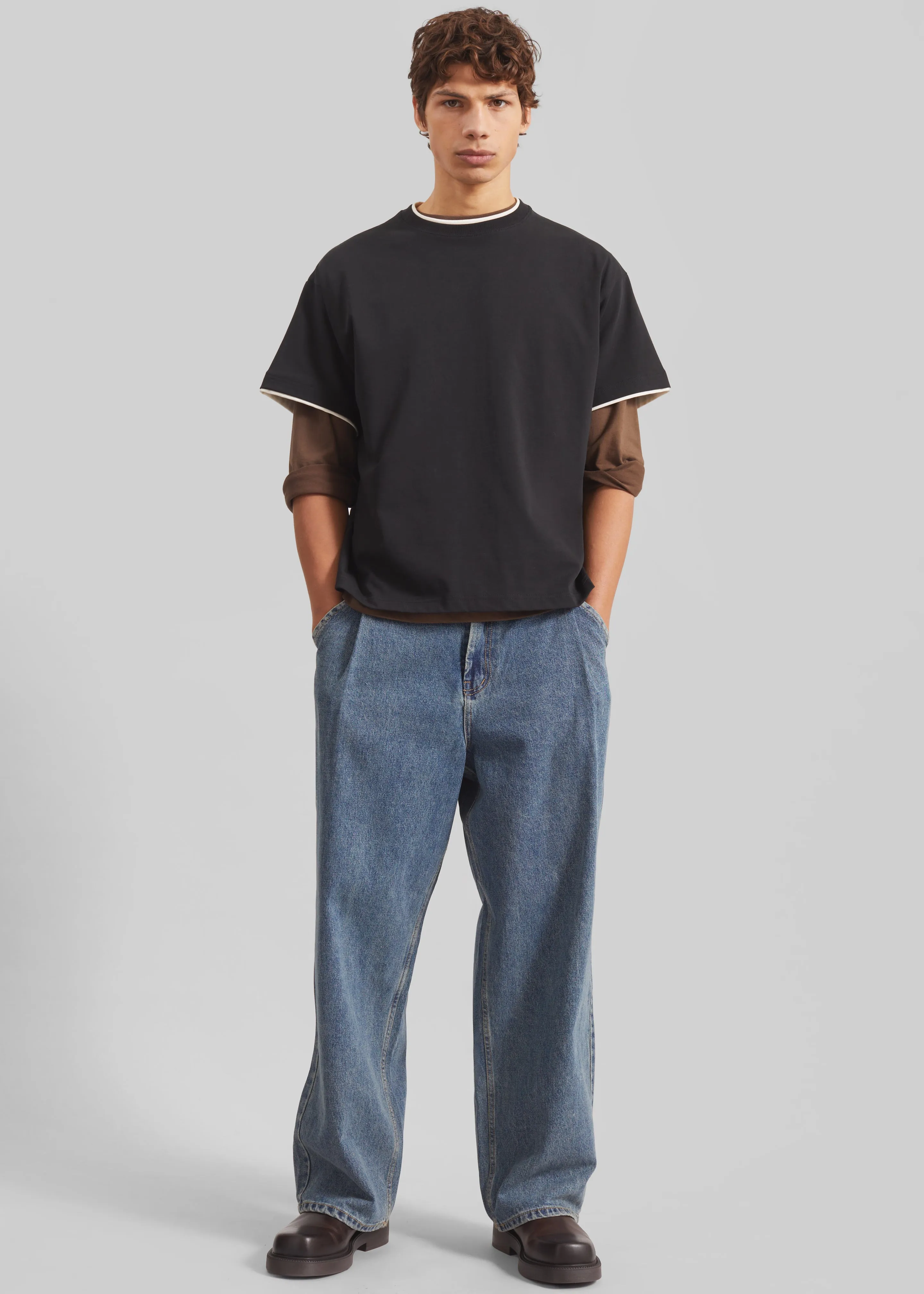 Trafal Wide Jeans - Blue Wash sold by Frankie Shop product image thumbnail 2