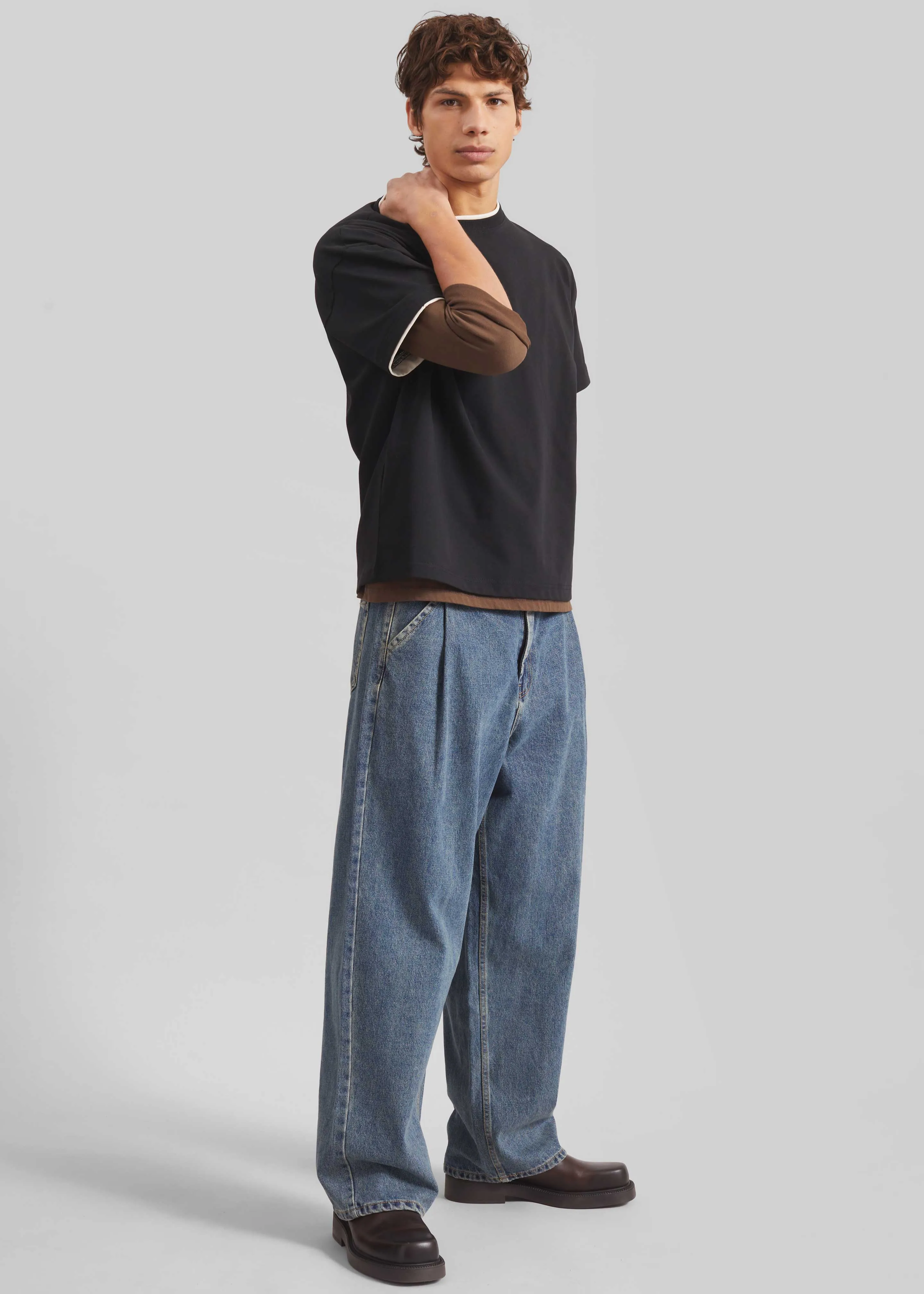 Trafal Wide Jeans - Blue Wash sold by Frankie Shop product image thumbnail 4